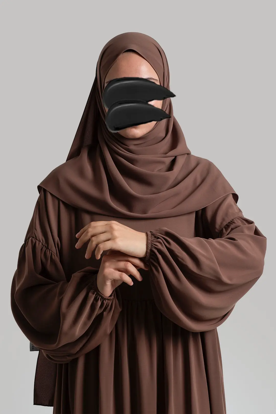 Hijab Dress/Abayas Light Brown 7