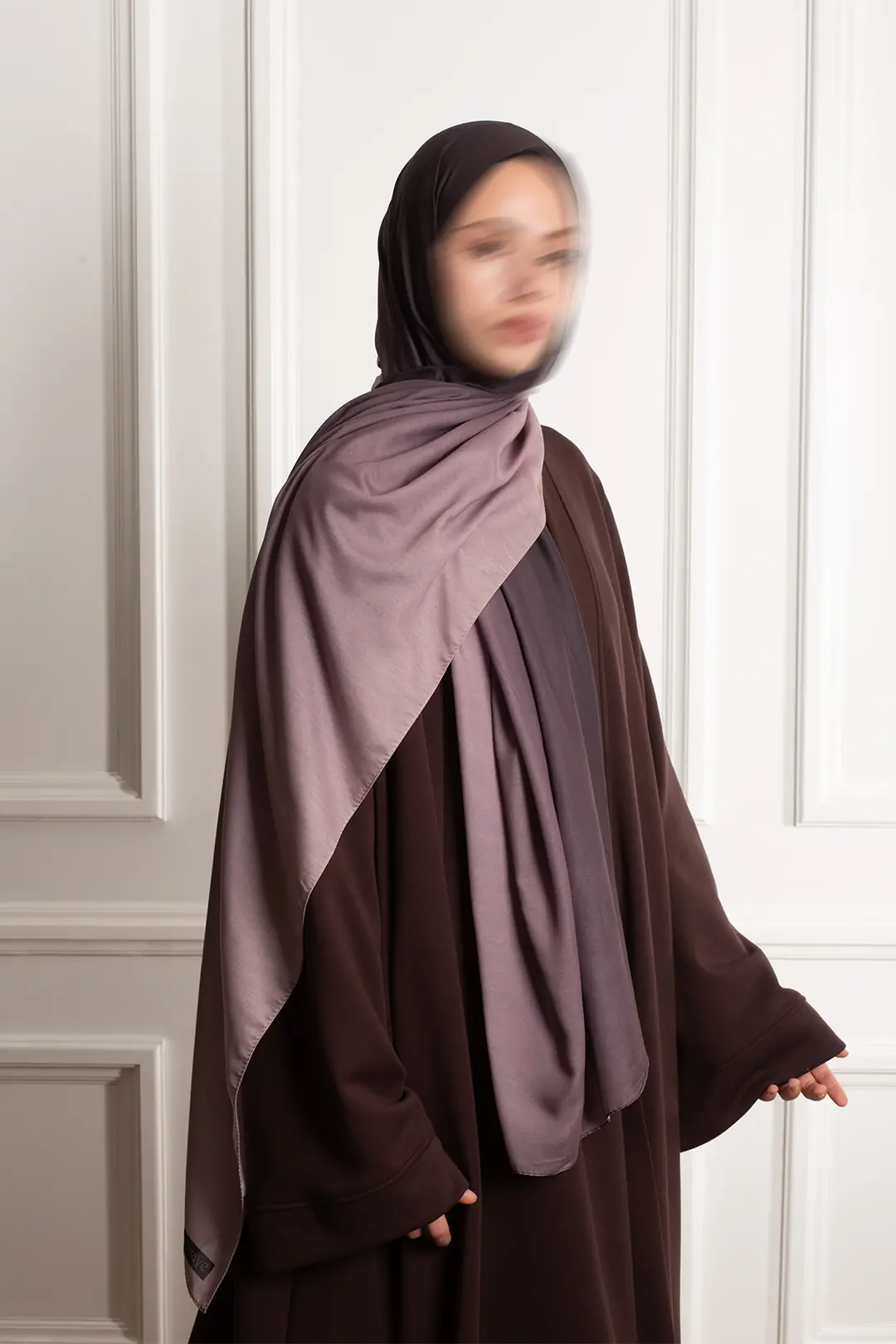 Degrade Soft Şal Mor 4