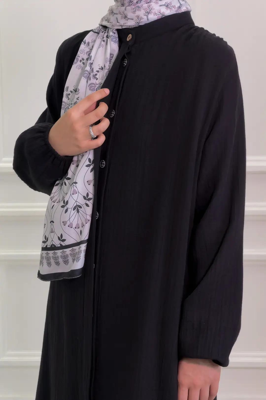 Muslin Trouser Set Black