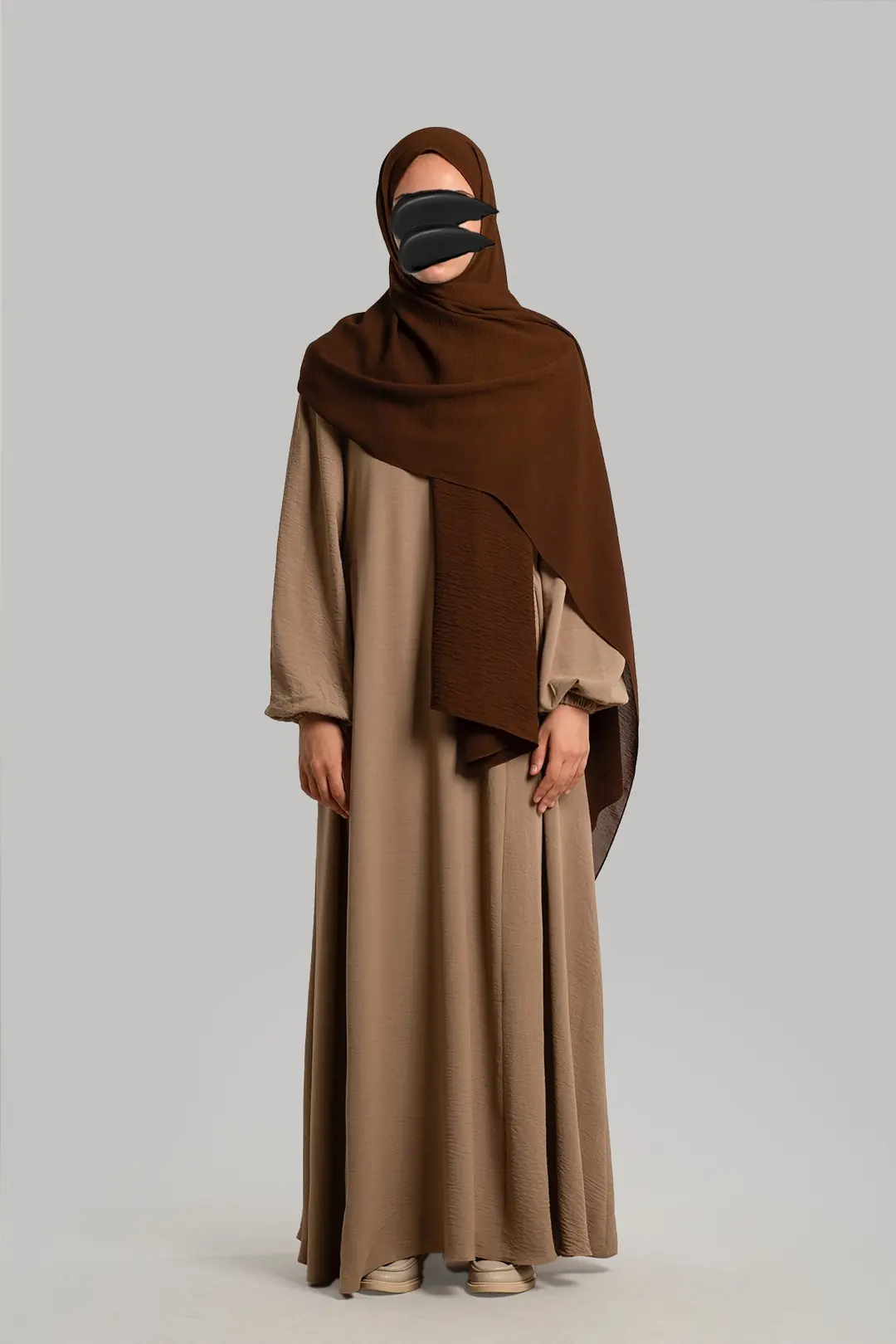 Yoke-style Ayrobin Dress, Mink 10