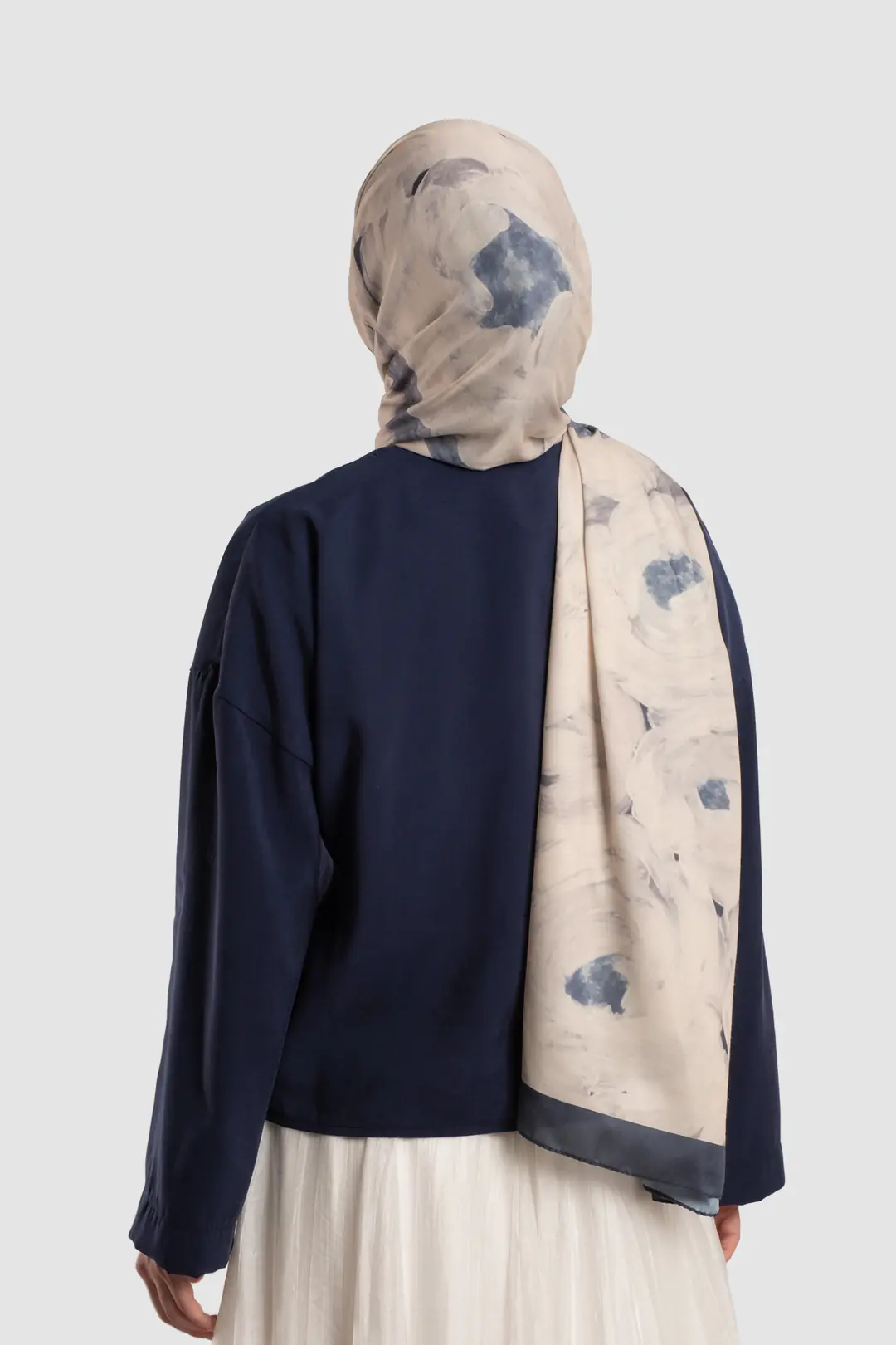 Soft Modal Button-Down Jacket, Navy Blue 5