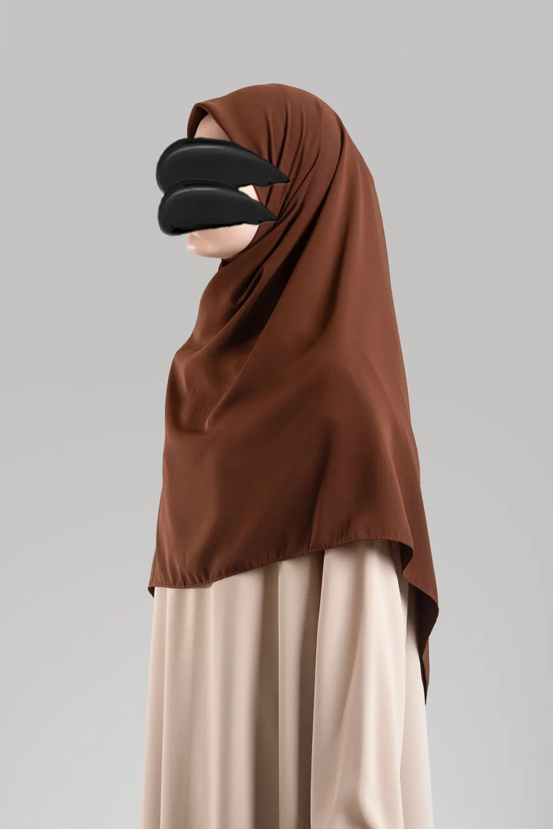 Medina Silk Scarf, Light Brown 3