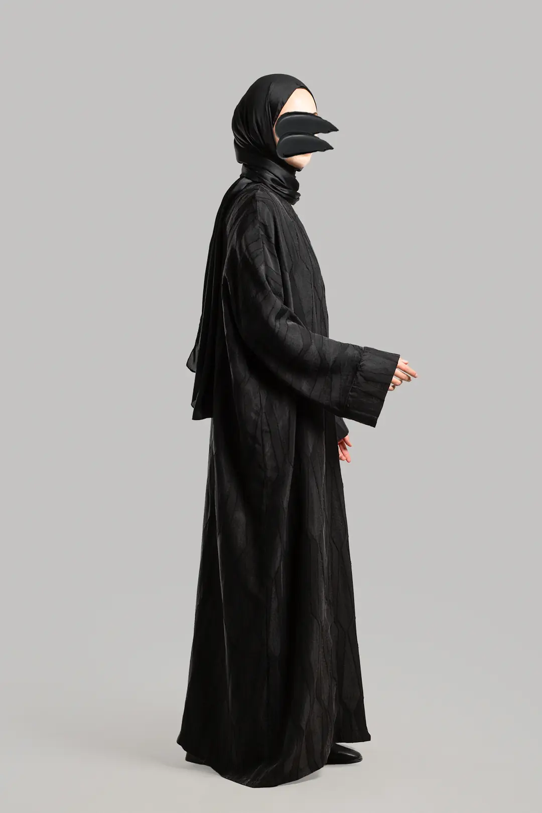 Jacquard Cupra Abaya Set Black 5