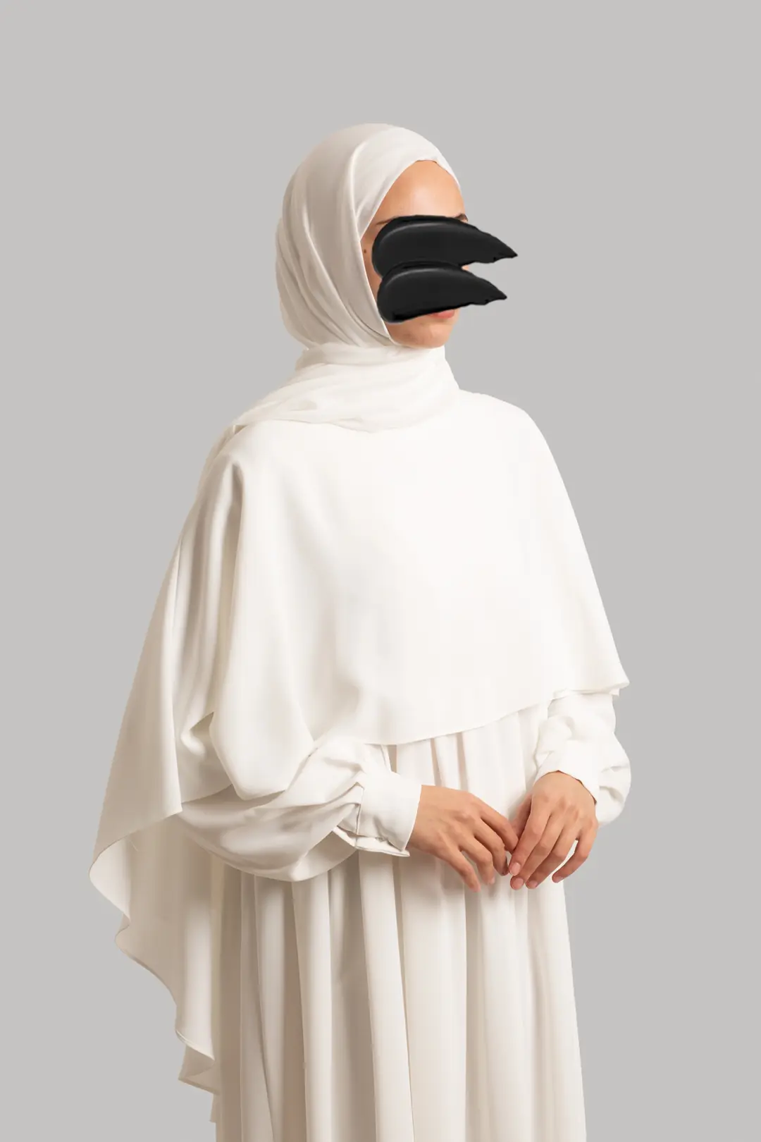 Paris Silk Shawl White