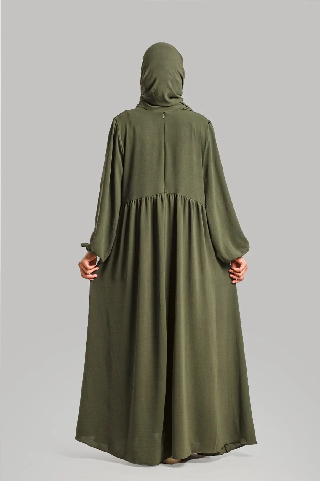 Ayrobin Dress with Yoke, Khaki 9