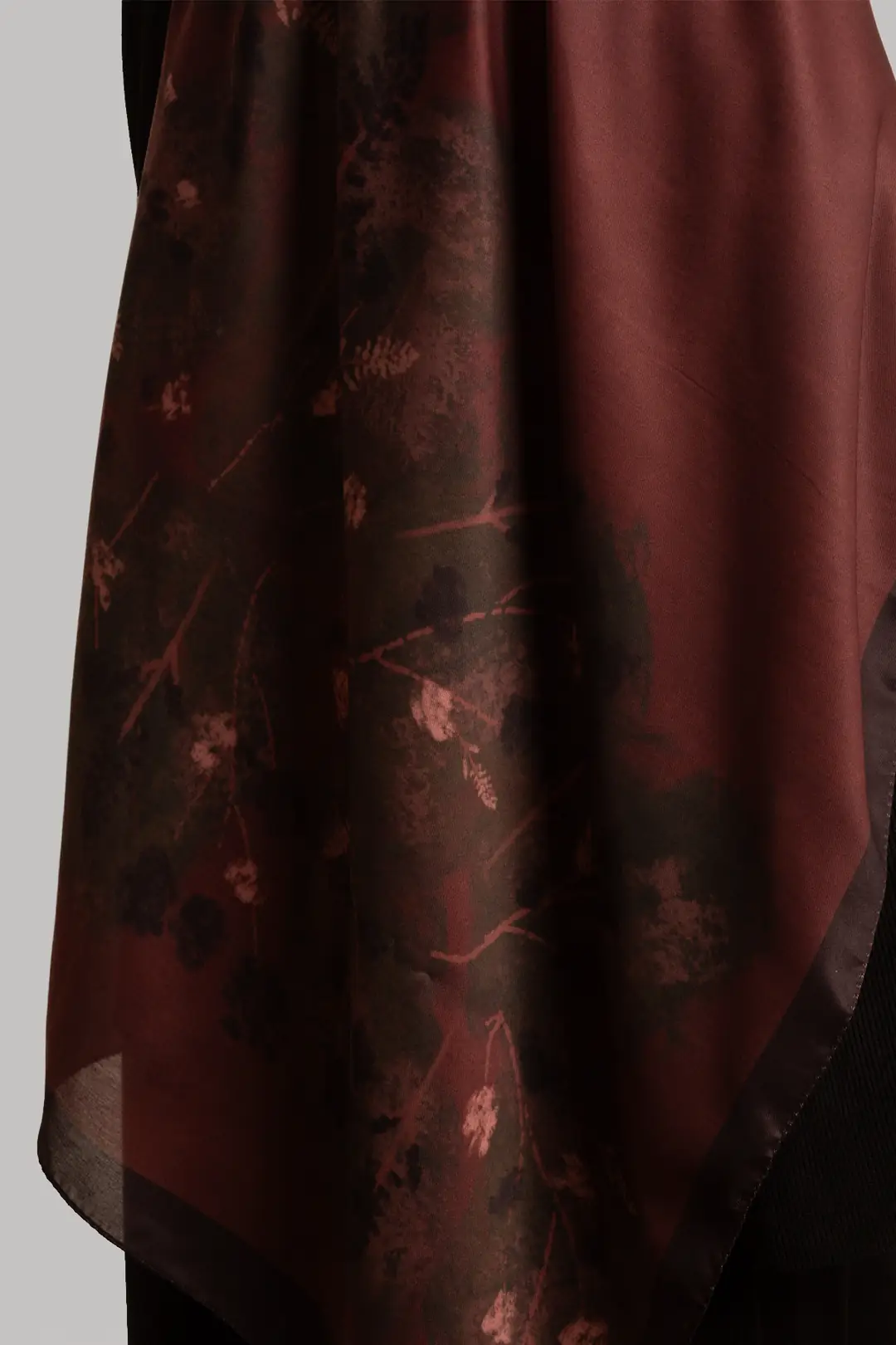 Saklı Vadi Desenli Soft Şal Bordo 2