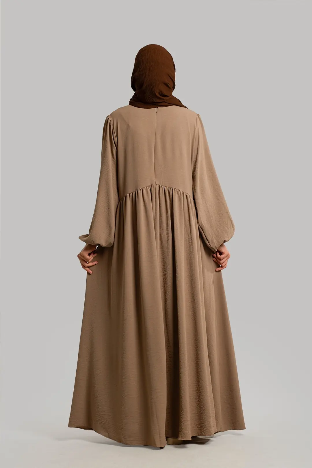Yoke-style Ayrobin Dress, Mink 7