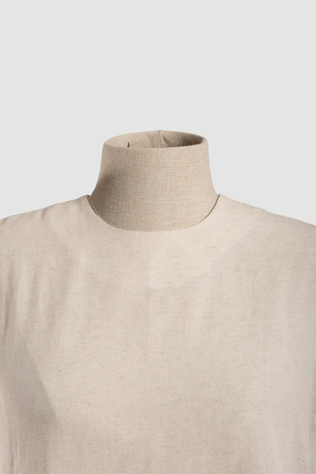 Linen Sleeveless Blouse Stone 4