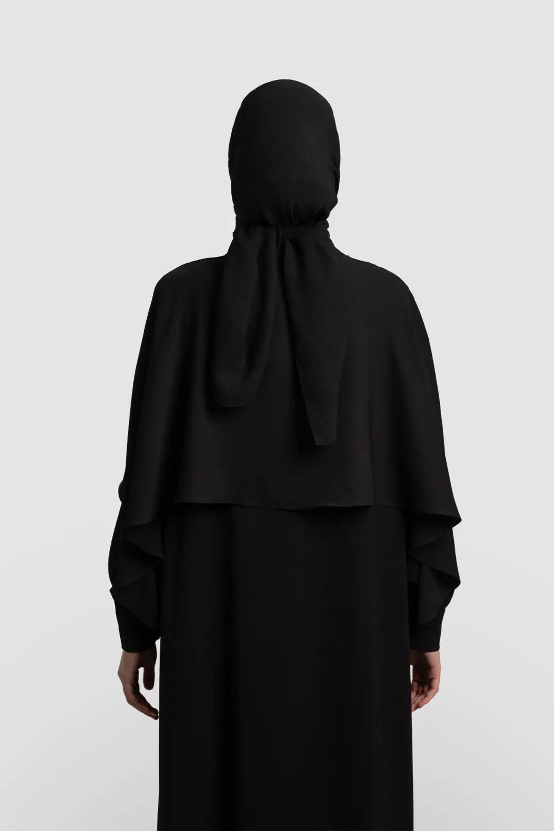 Black Abaya with Windproof Sleeves 5