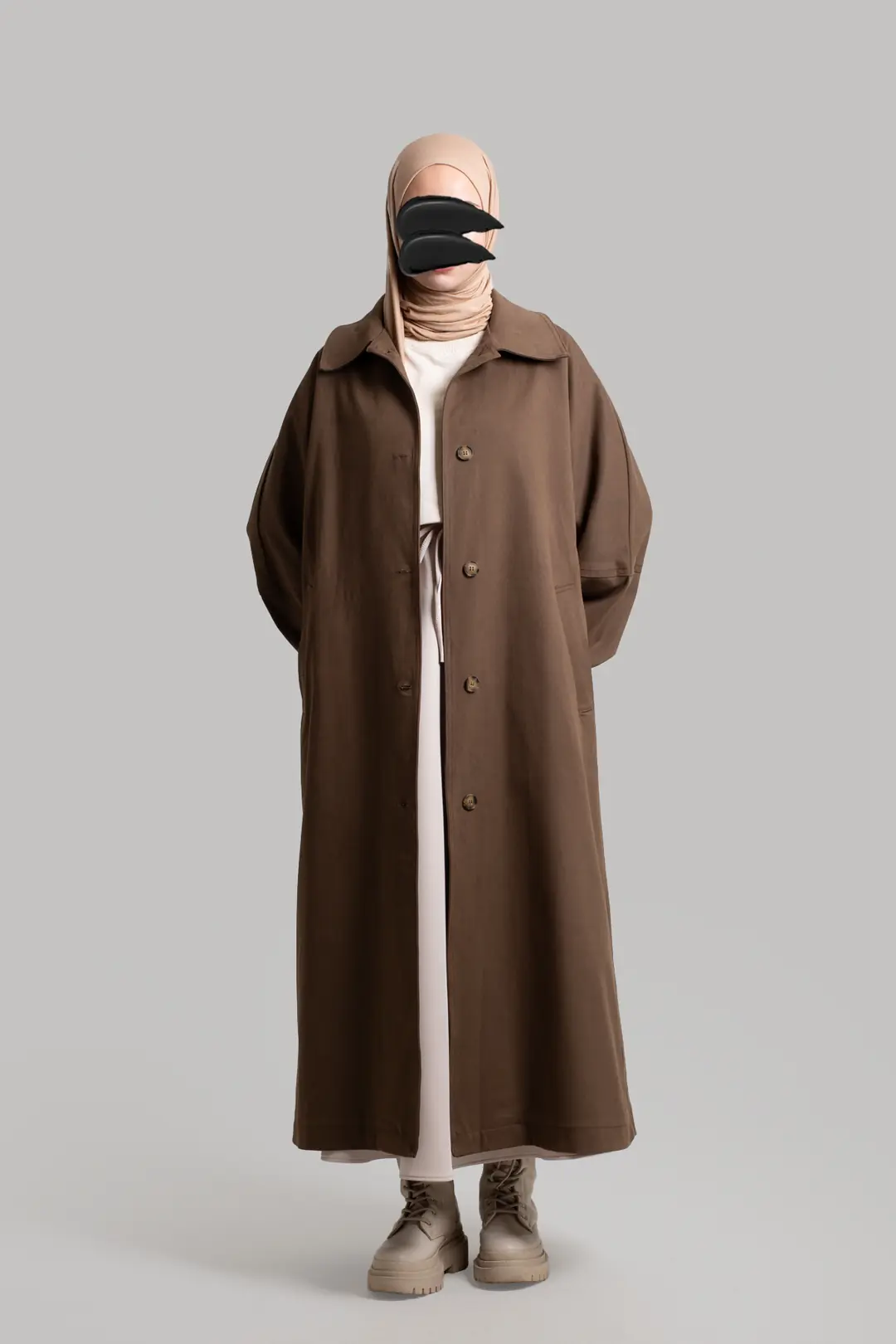 Premium Oversize Trench Coat, Brown 6