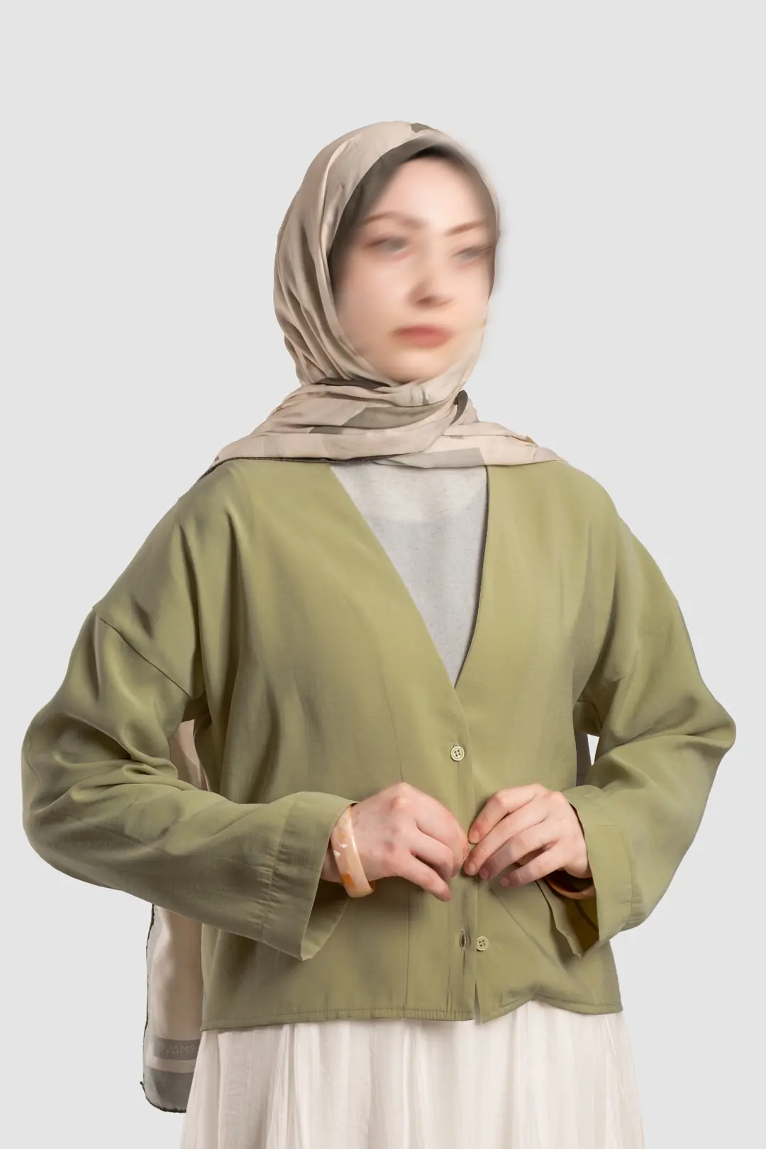 Soft Modal Button-Down Jacket, Sage 5