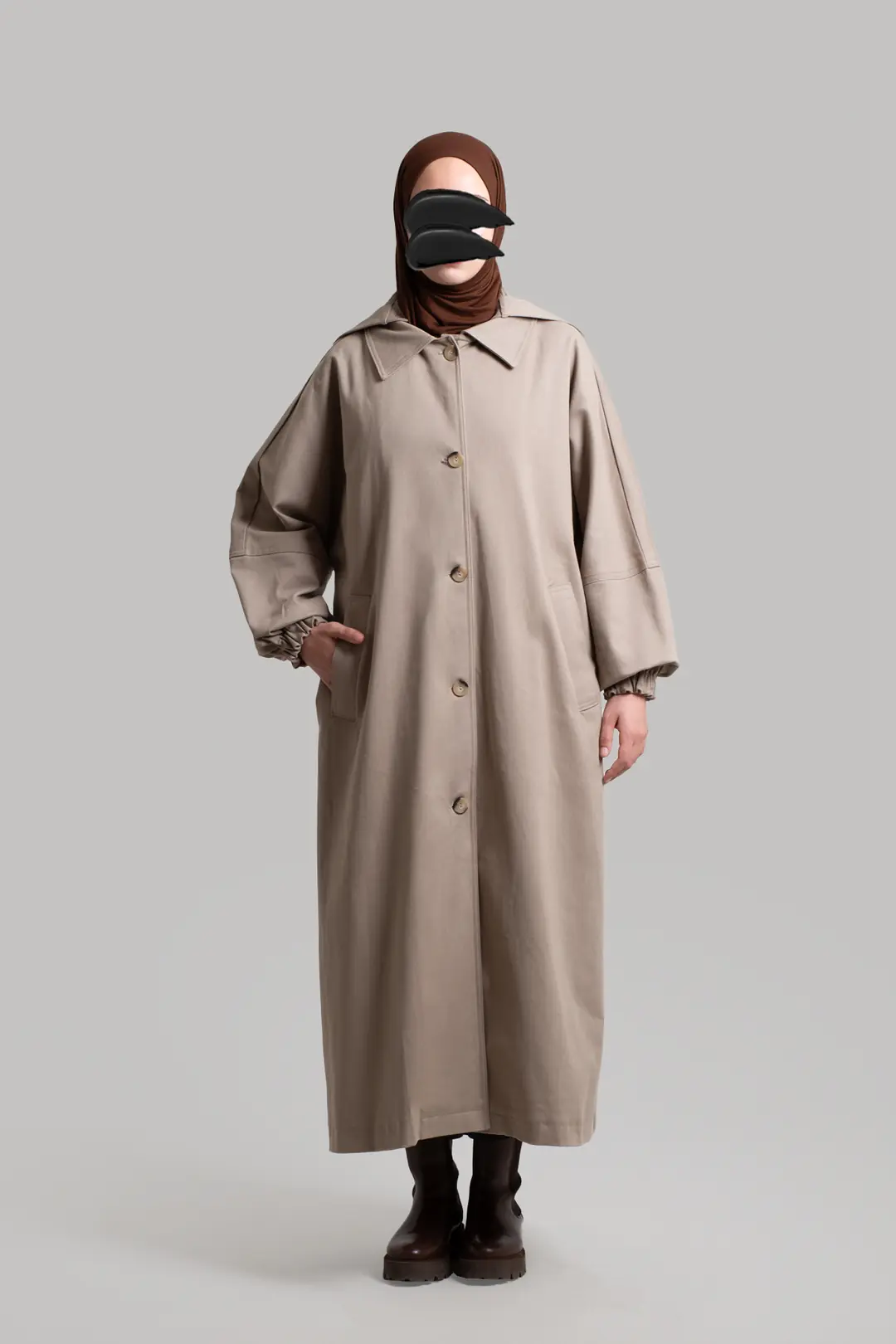 Premium Oversize Trench Coat Beige 5
