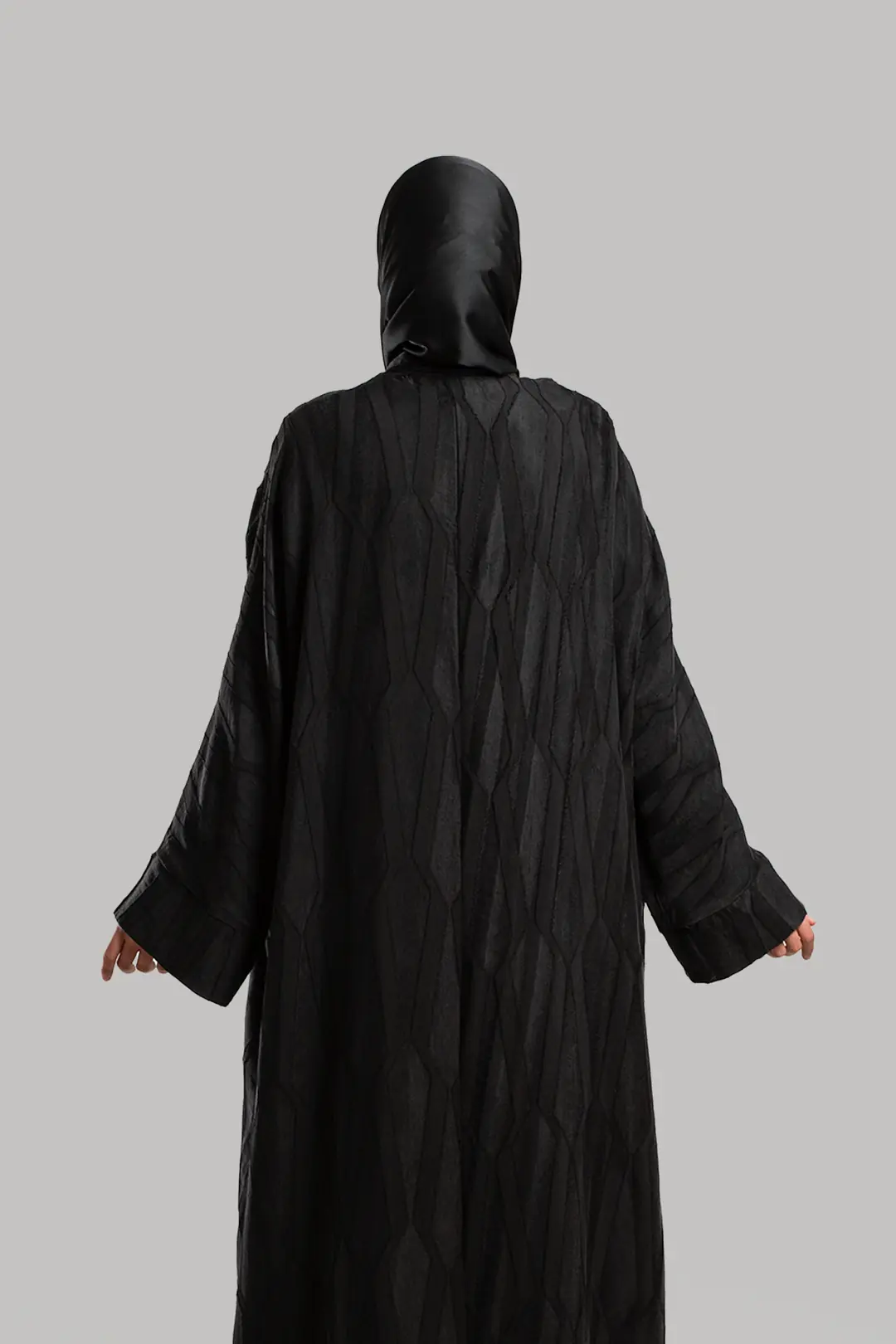 Jacquard Cupra Abaya Set Black 6