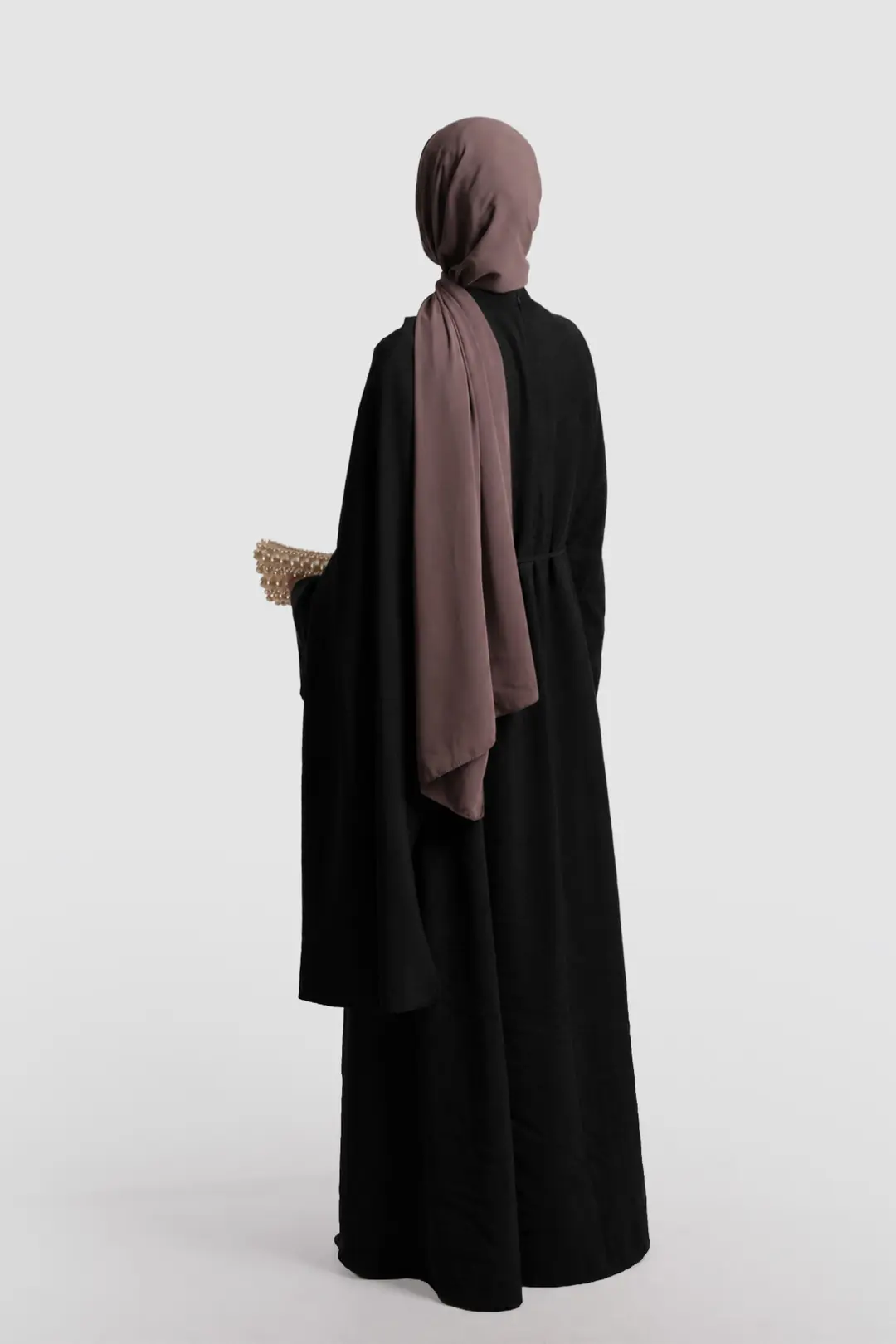 Tak Çıkar Pelerinli Abaya Siyah 7