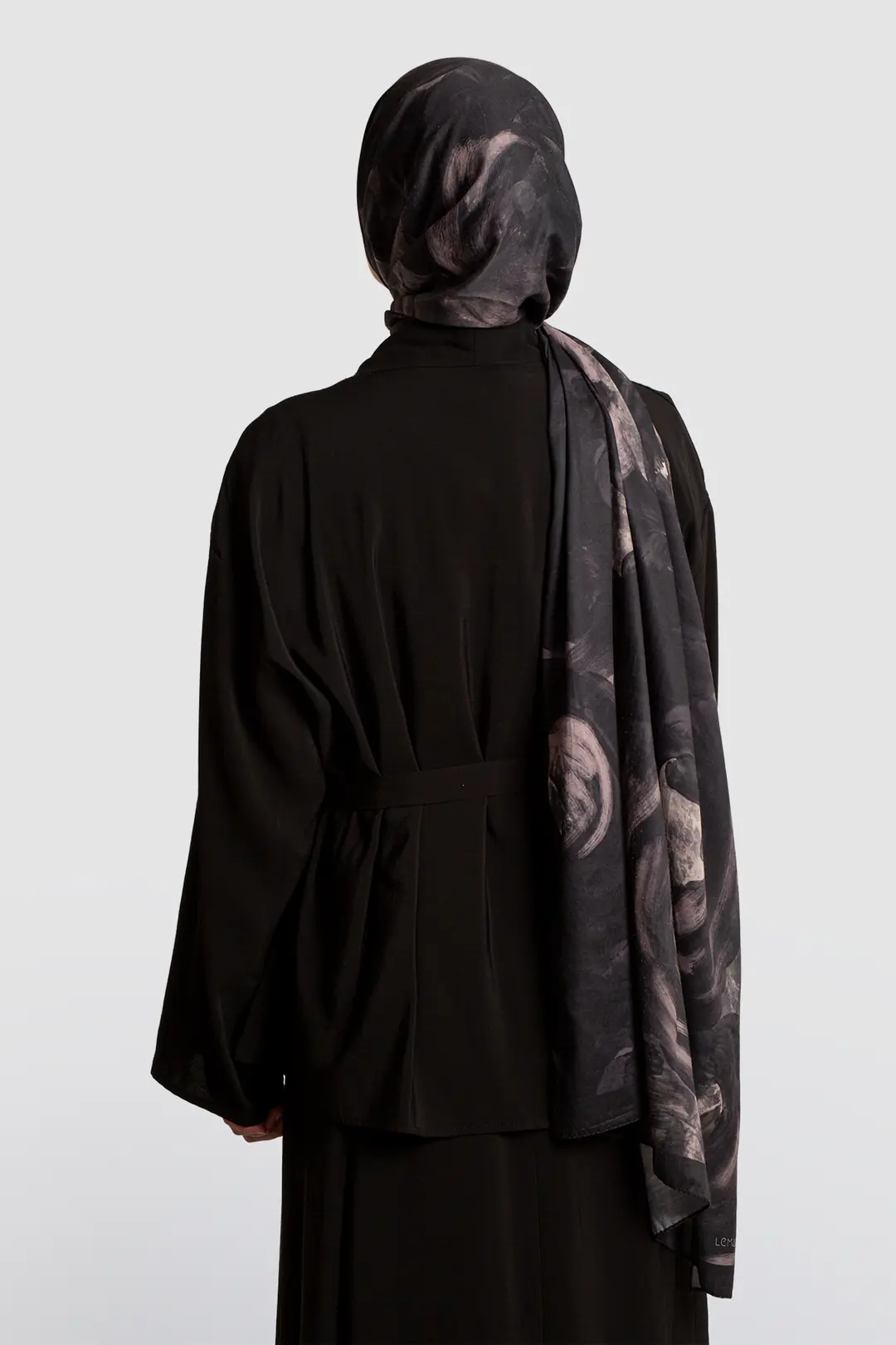 Modal Kimono Jile Elbise Takım Siyah 10