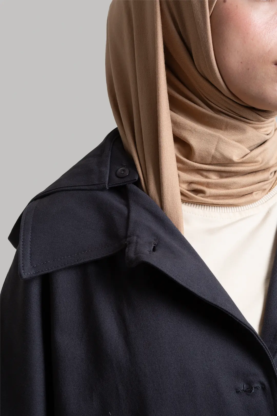 Premium Oversize Trench Coat, Smoke Grey 10