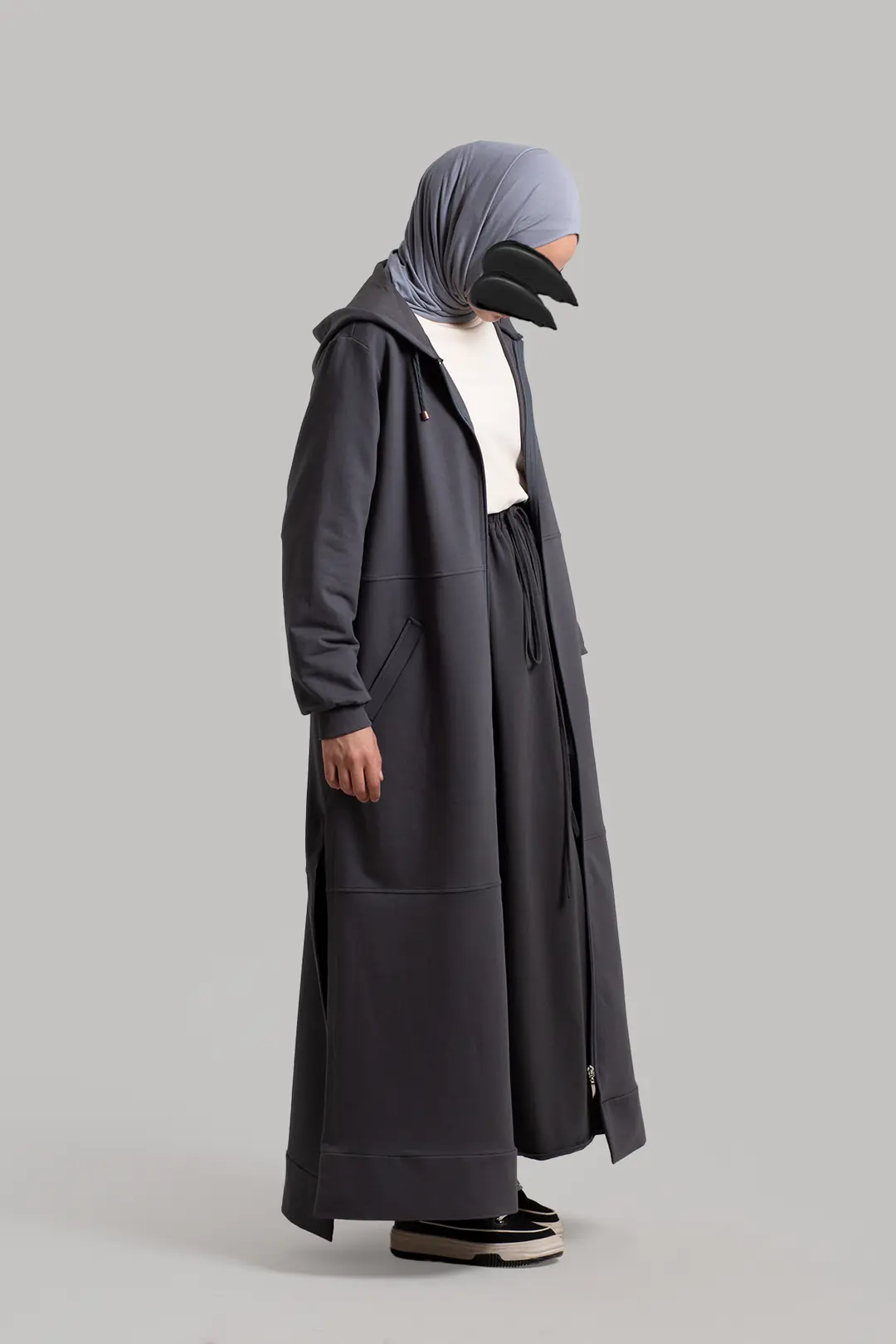 Zip-up Sports Jacket Smoke Grey 5