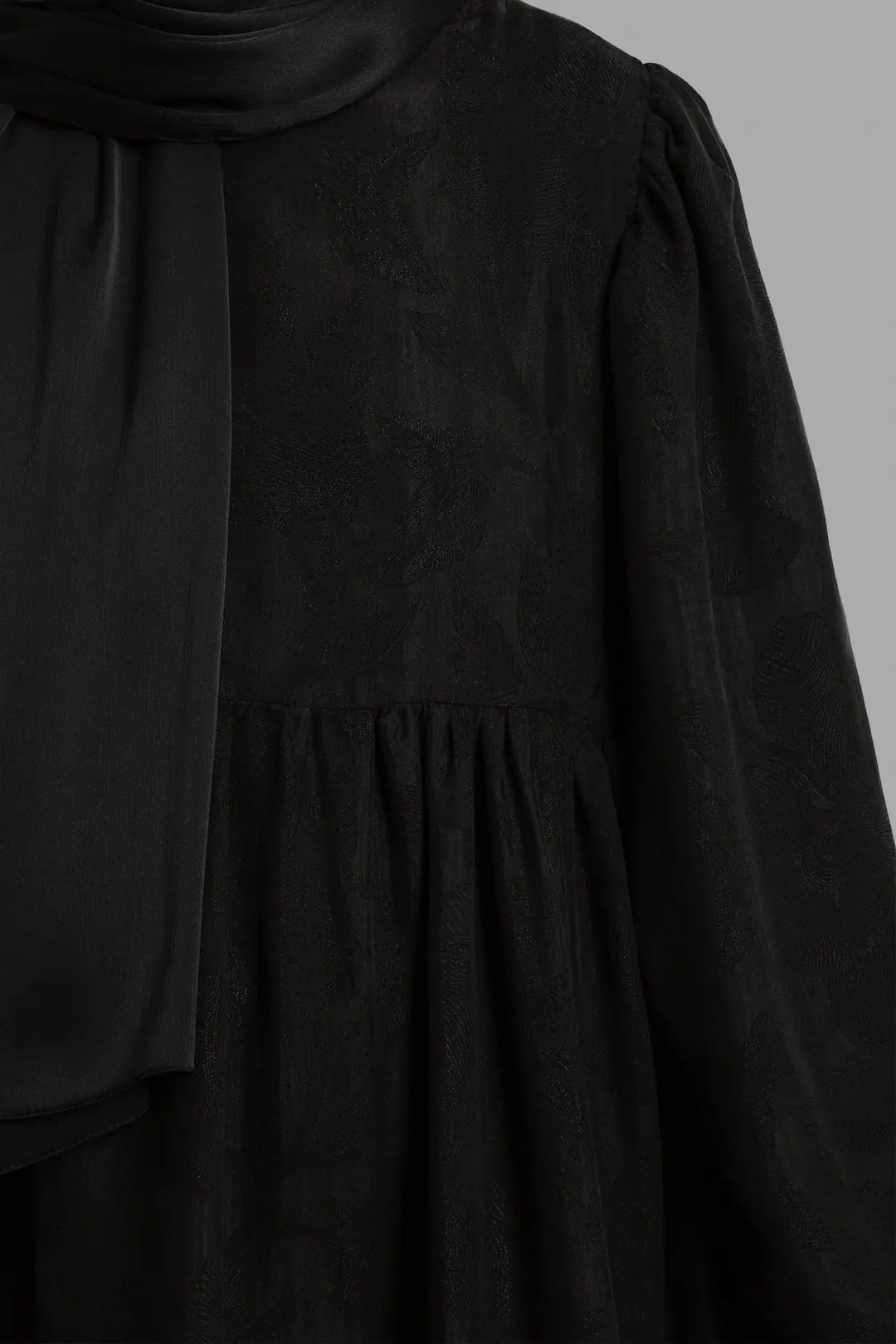 Jacquard Cupra Dress Black 7