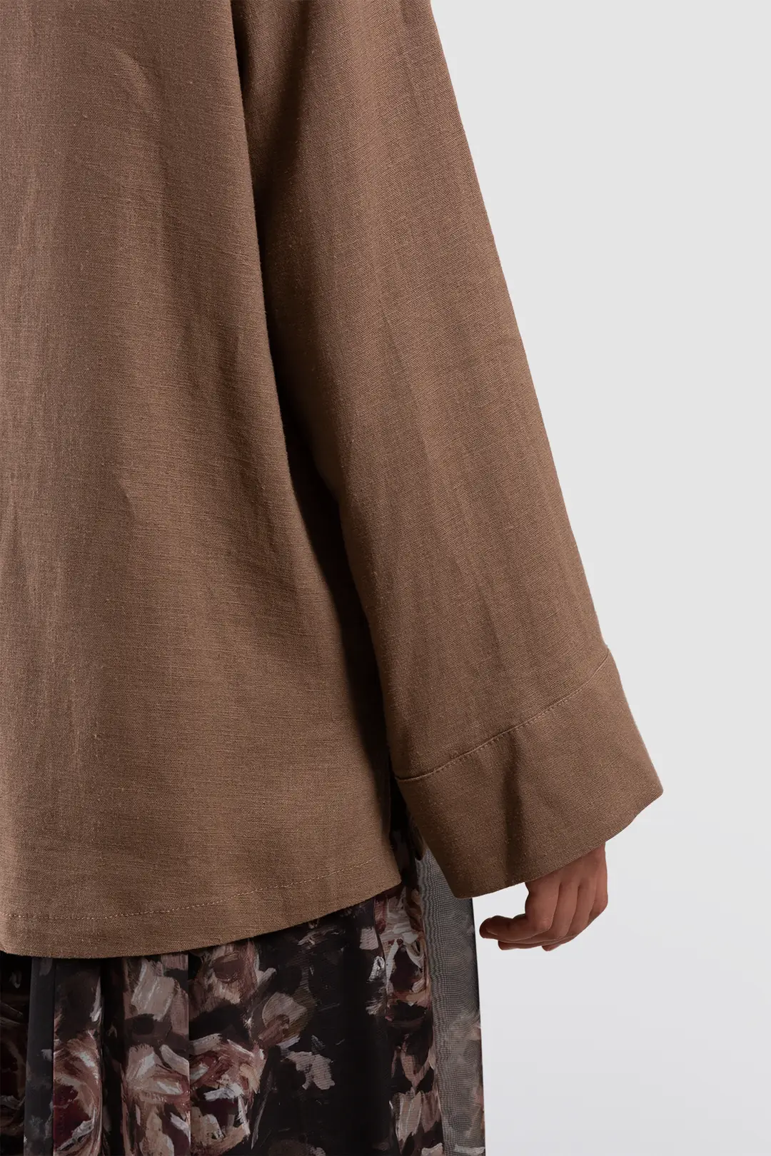 Birit Detaylı Kimono Ceket Kahve 9