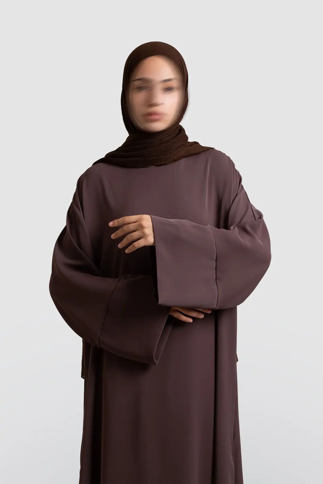 Sofya Krep Dökümlü Tunik Acı Kahve 4