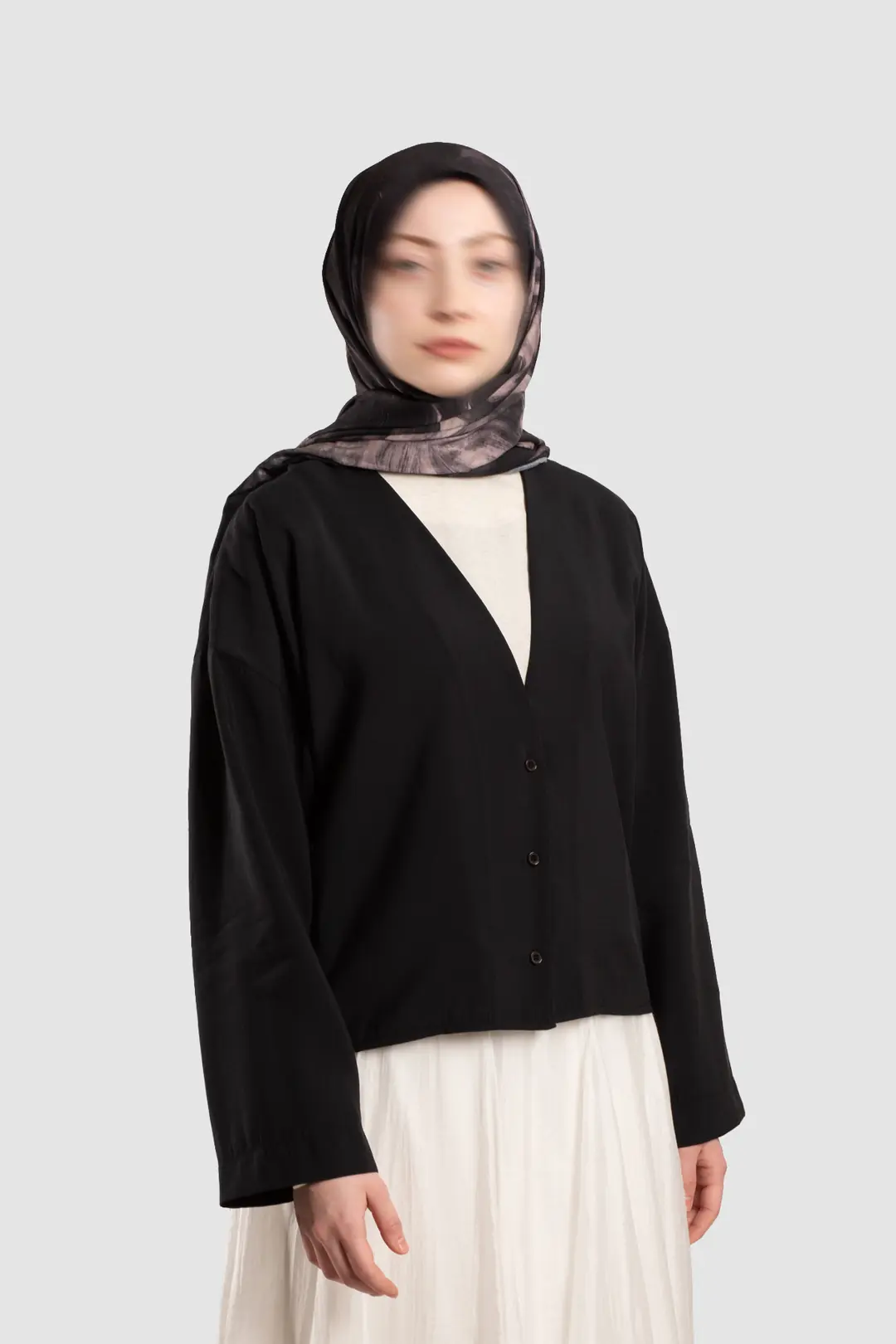 Soft Modal Button-Down Jacket, Black 8