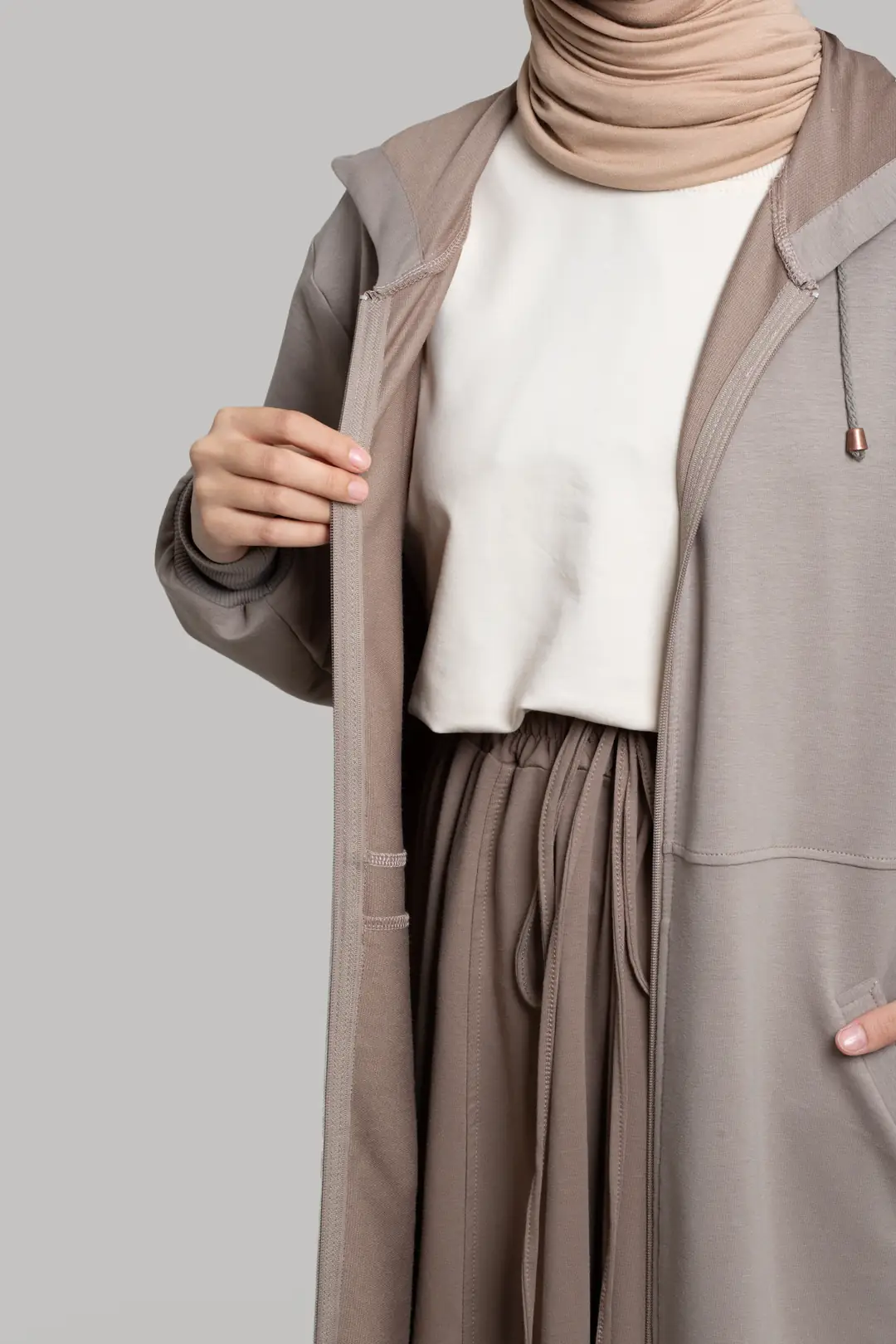 Zip-up Sport Jacket Mink 10