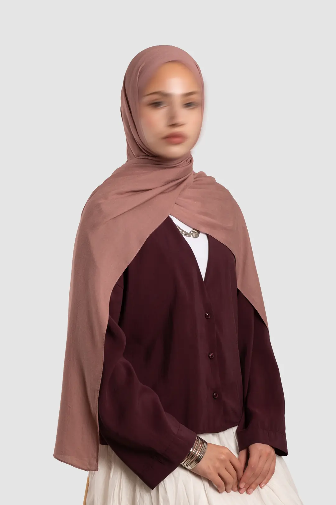 Soft Viskon Şal Pembe 5