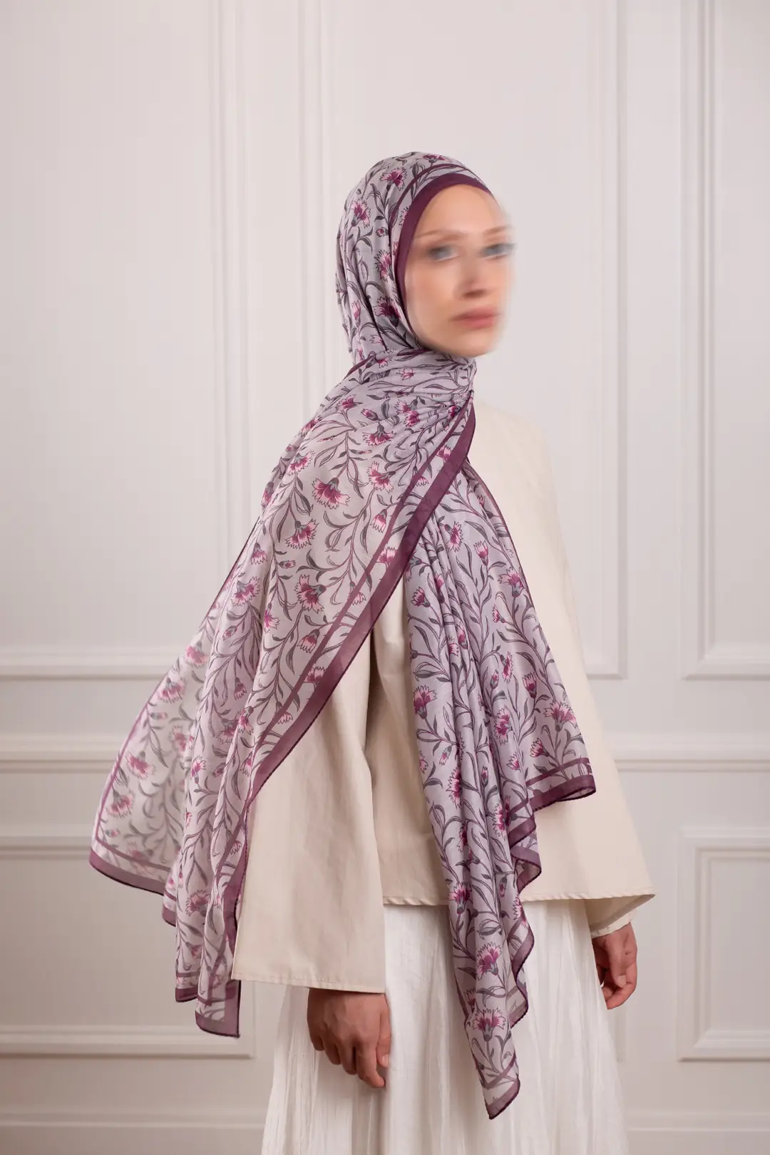 Hazeran Desenli Soft Şal Erik Çürüğü 5