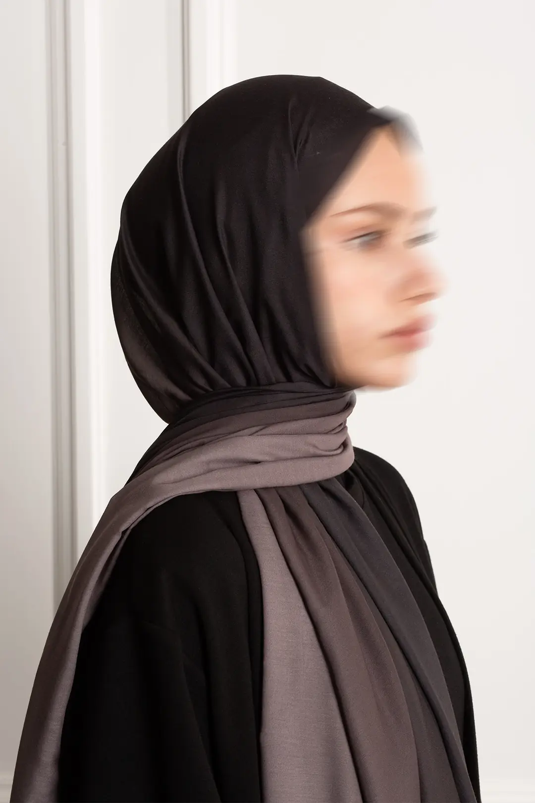 Degrade Soft Şal Antrasit 9