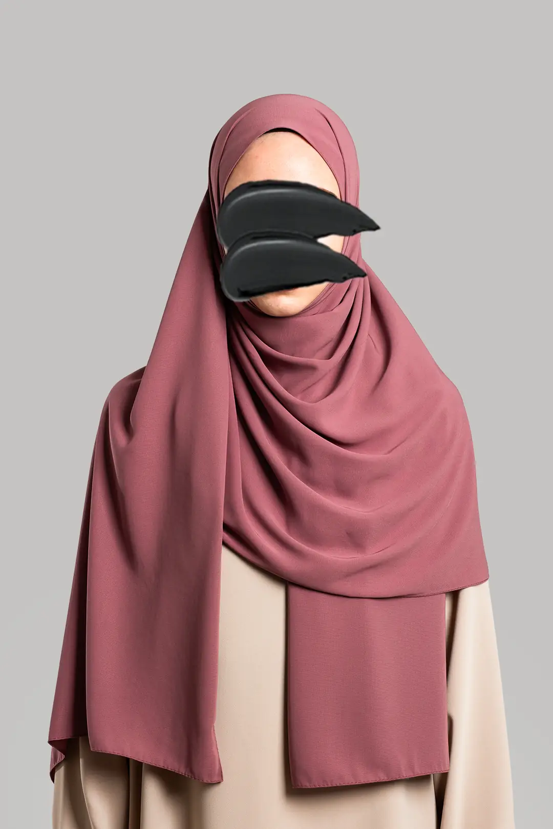 Medine İpeği Soft Şal Rose