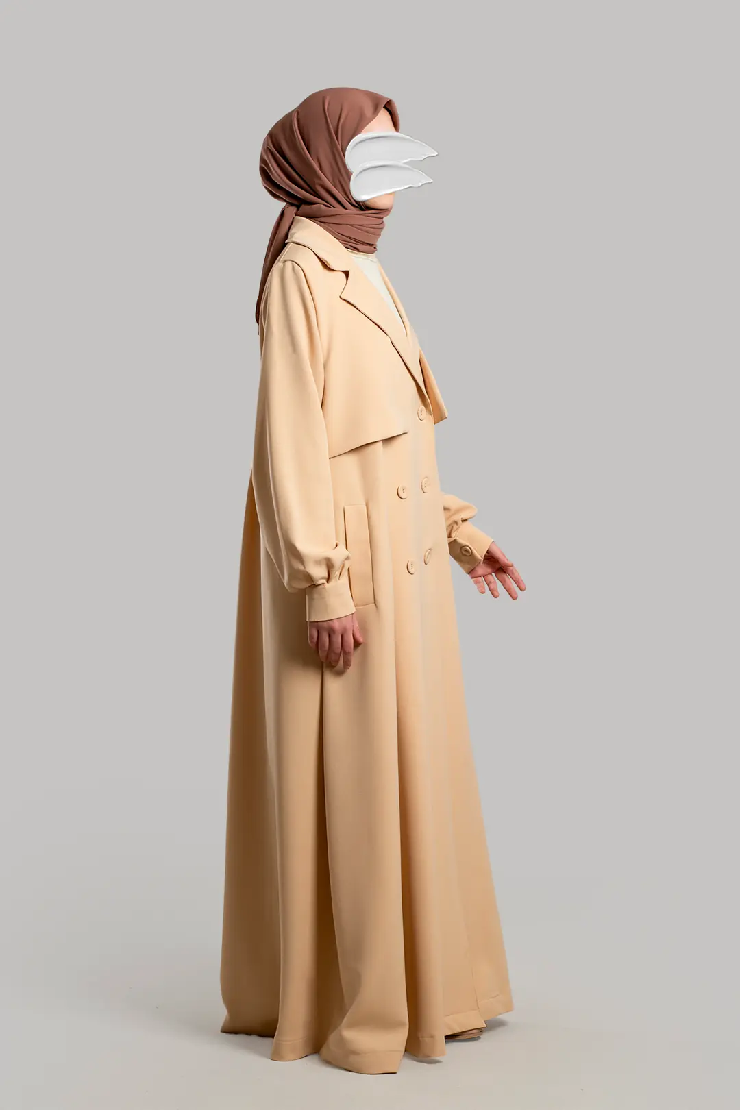 Trench Coat, Ferace, Stone 5