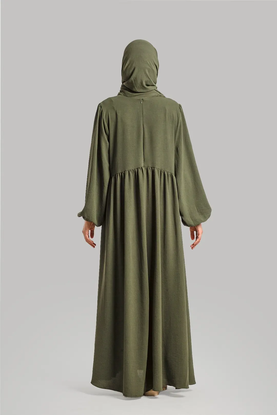 Ayrobin Dress with Yoke, Khaki 8