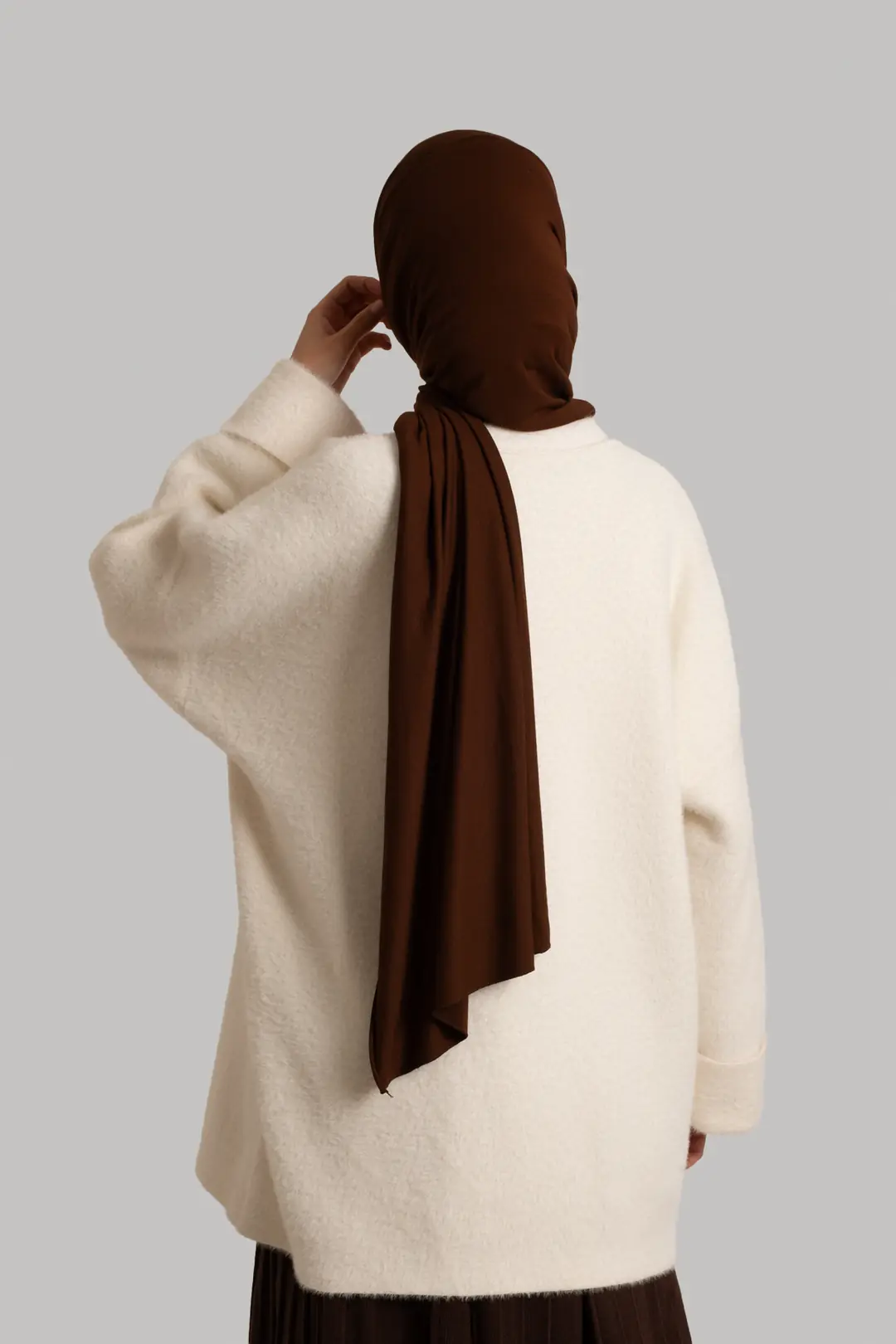 Knitted Cardigan with Tie, Bone 2