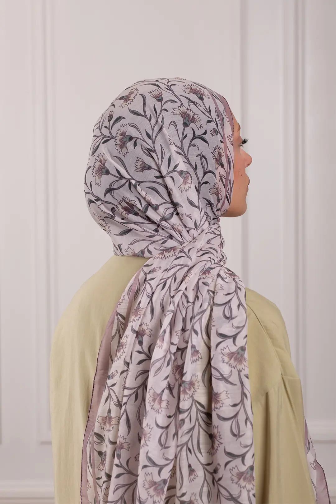Hazeran Desenli Soft Şal Lila 7