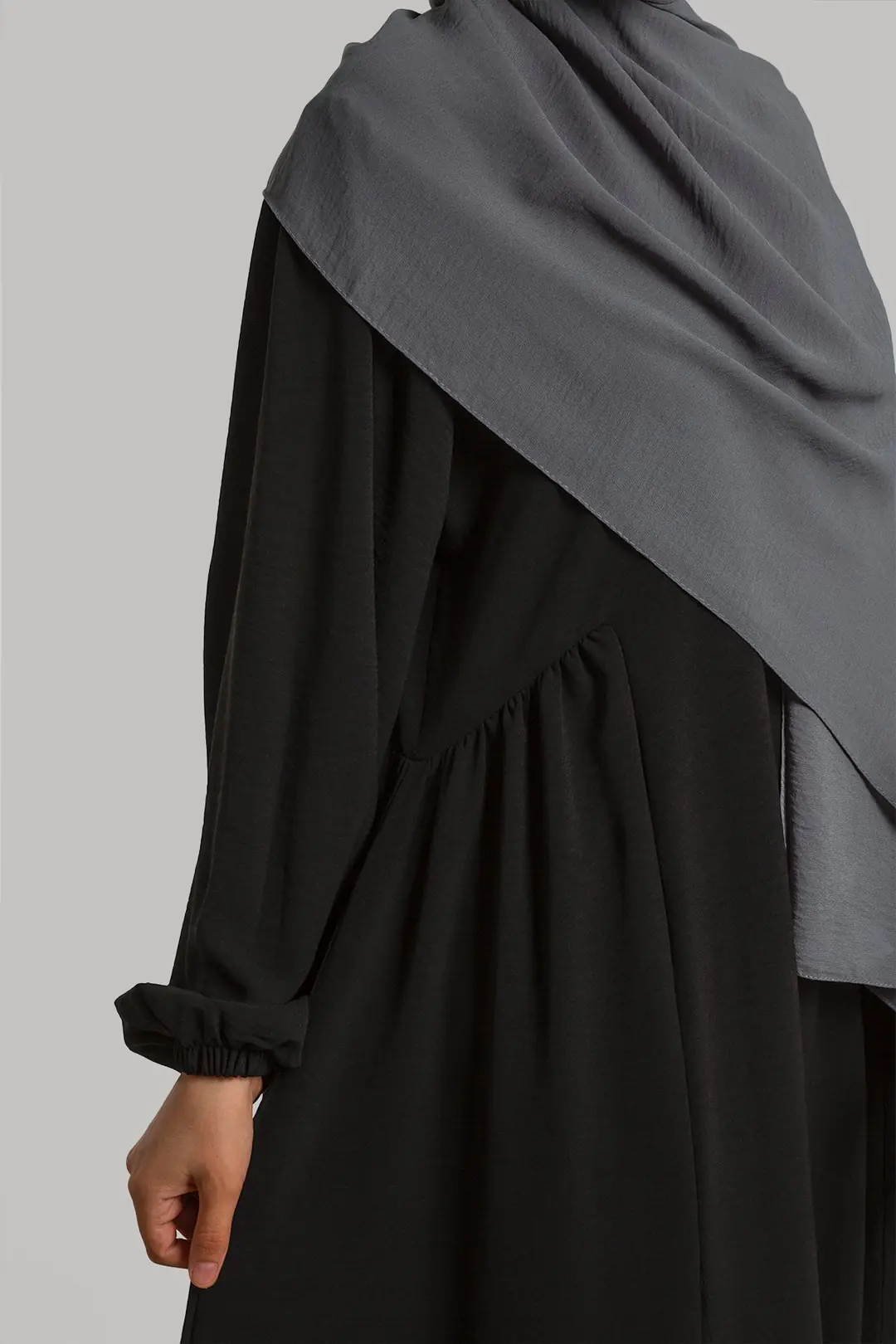 Black Ayrobin Dress with Yoke 2