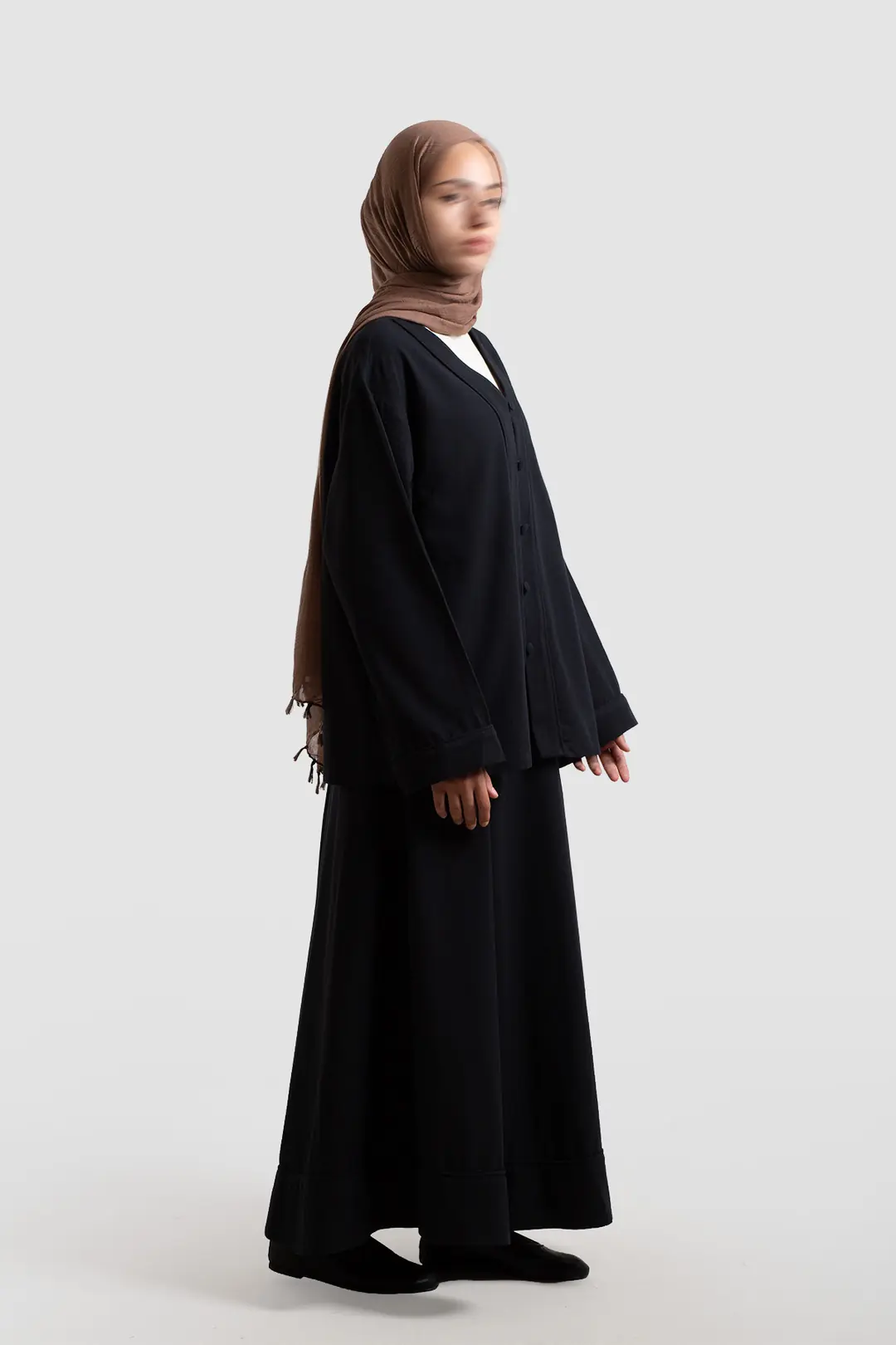 Natural Linen Jacket Black 4