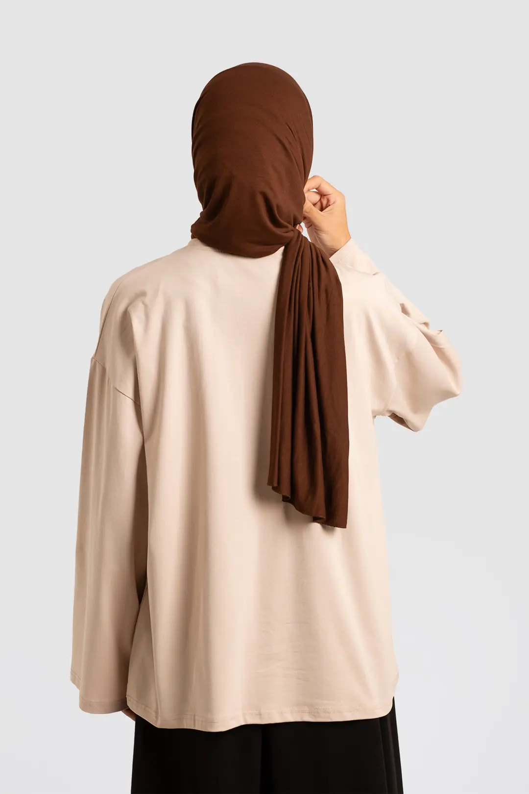 Basic Uzun Kollu Tişört Bej 5