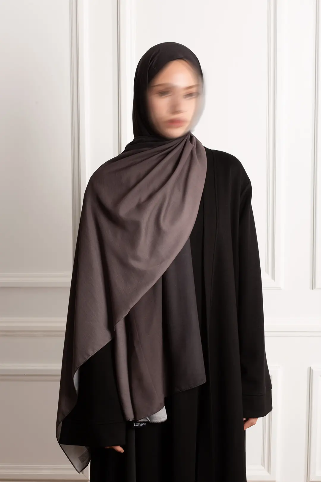 Degrade Soft Şal Antrasit 2