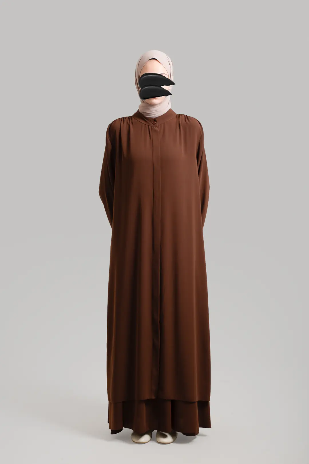 Meva Medine Skirt Set, Dark Brown 4