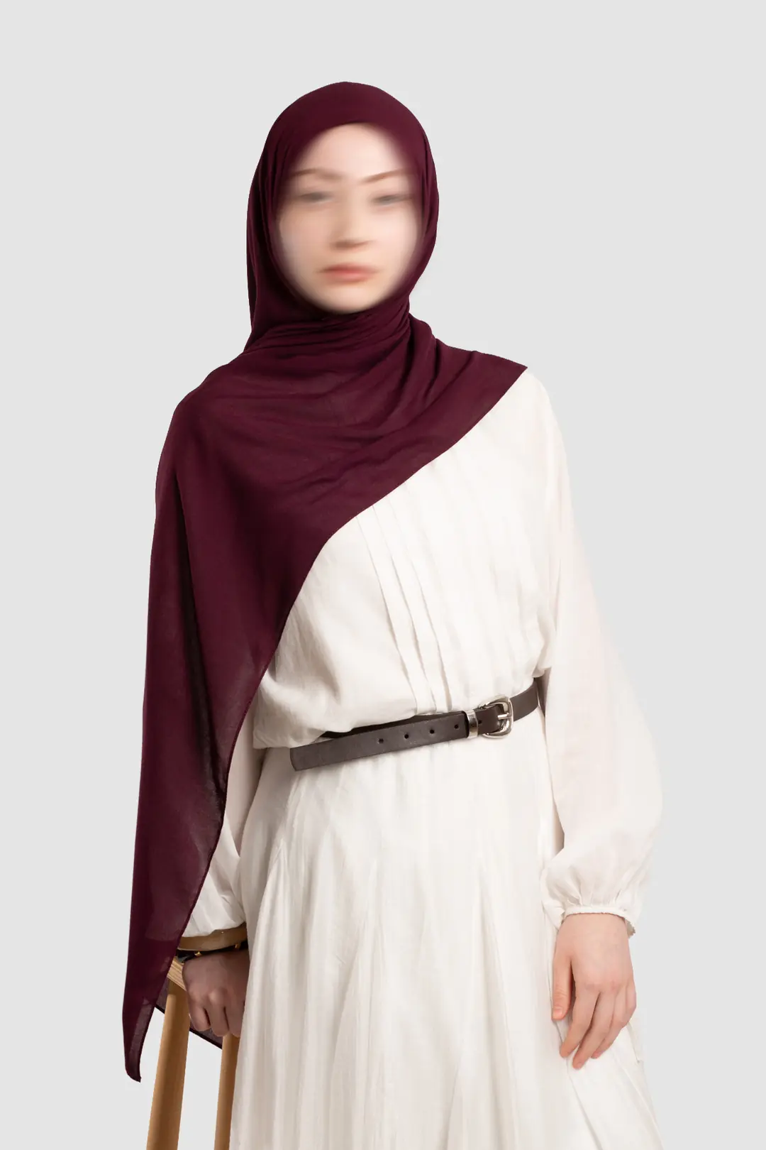 Soft Viskon Şal Mürdüm 5