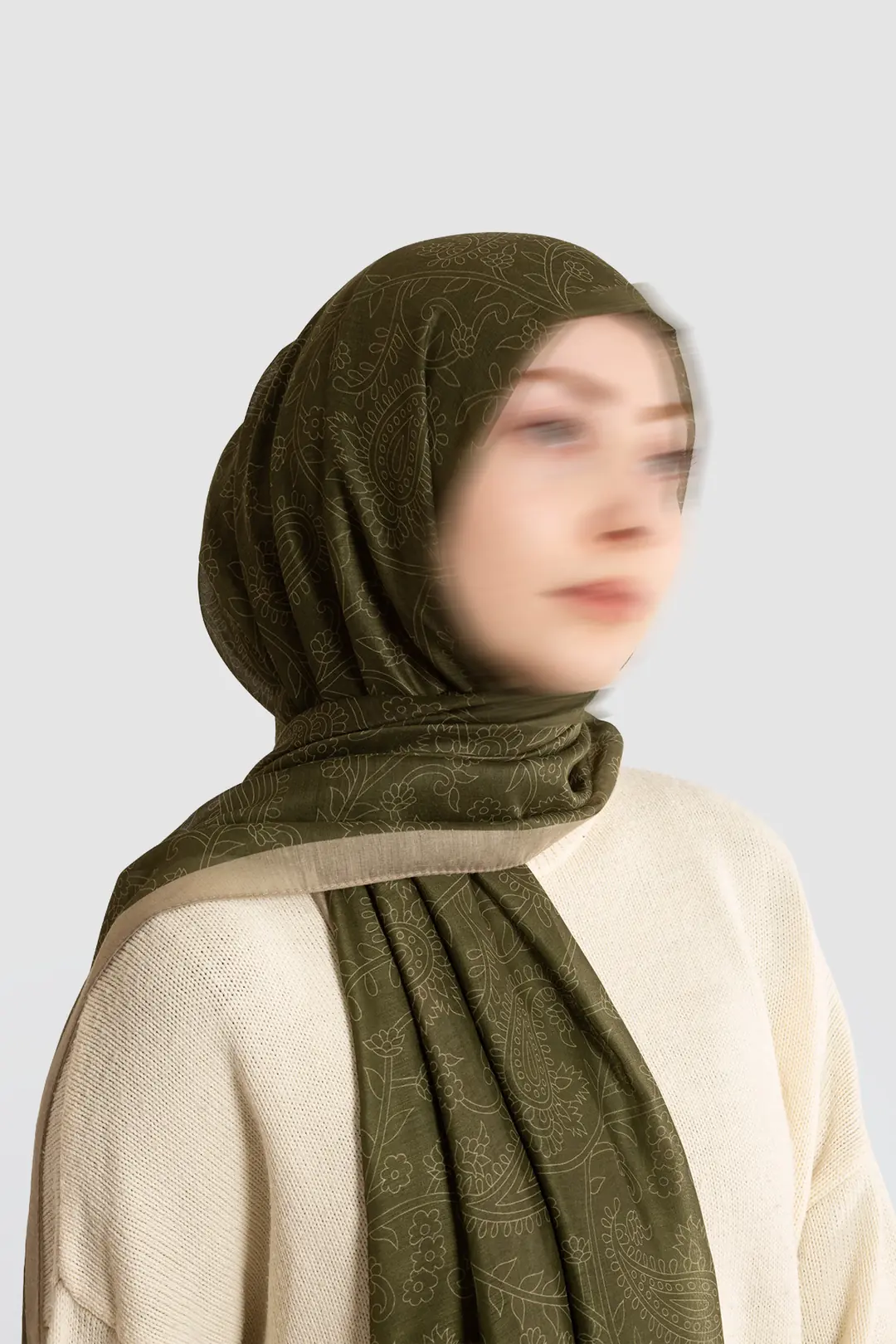 Mystic Textured Cotton Scarf, Leaf Green 6