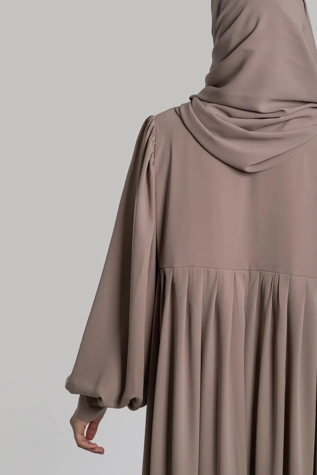 Melissa Pleated Dress Latte 3
