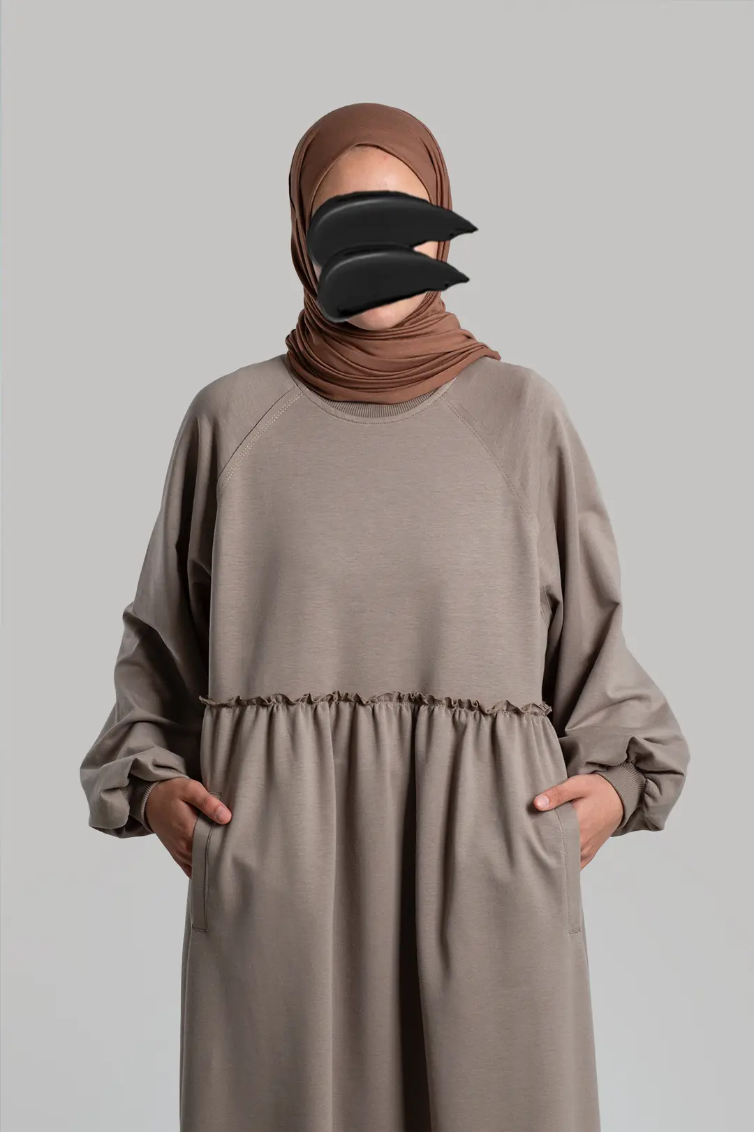 Oversize Sweat Elbise Vizon 2