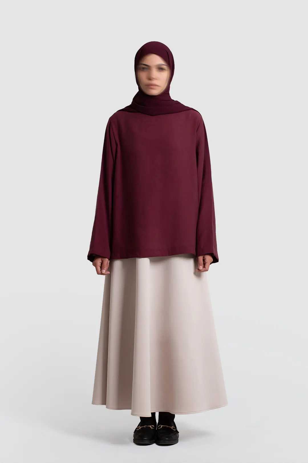 Modal Blouse Burgundy 6