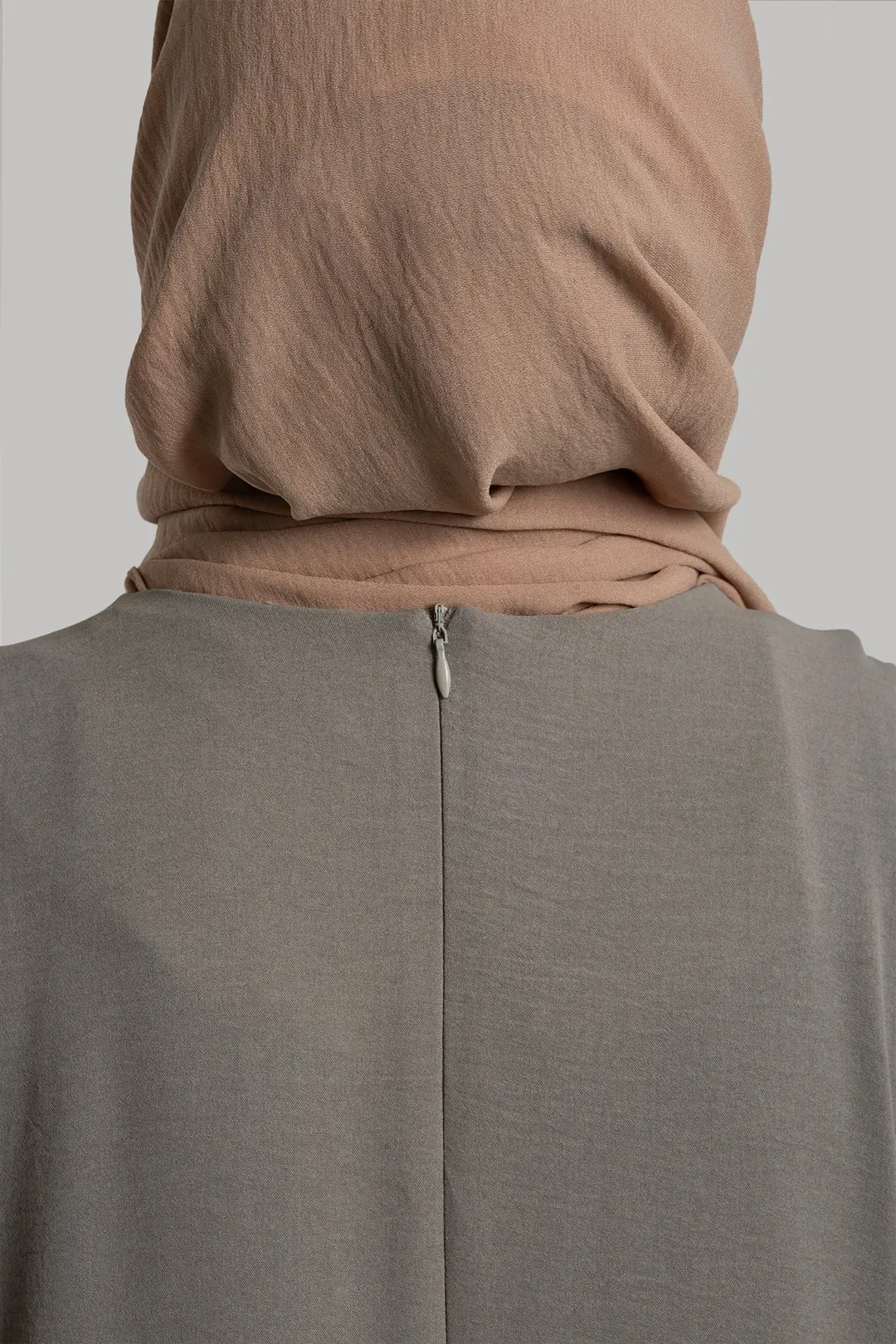 Robalı Ayrobin Elbise Gri 6