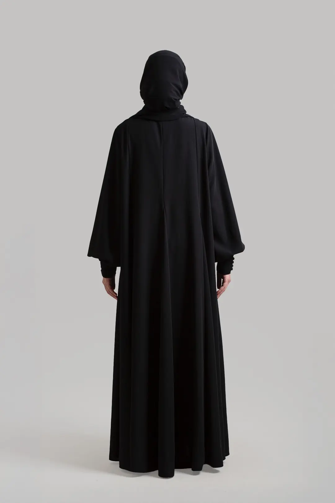 Prenses Model Kloş Ferace Siyah 6