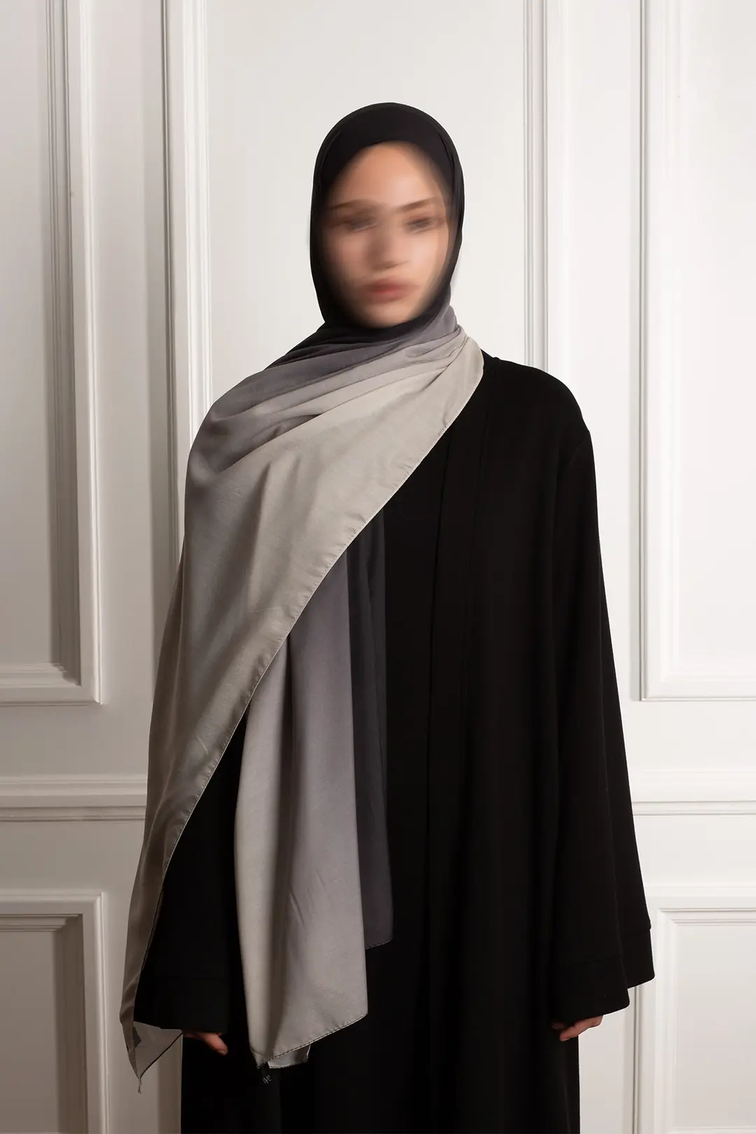 Degrade Soft Şal Siyah