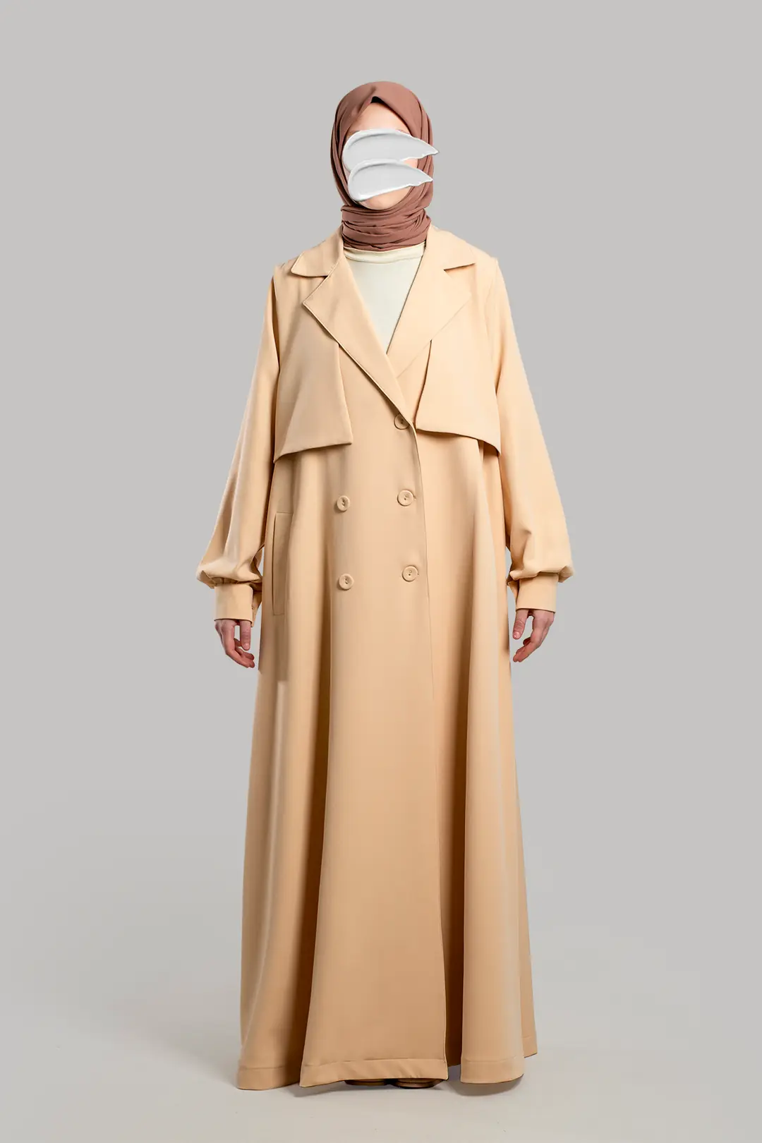 Trench Coat, Ferace, Stone