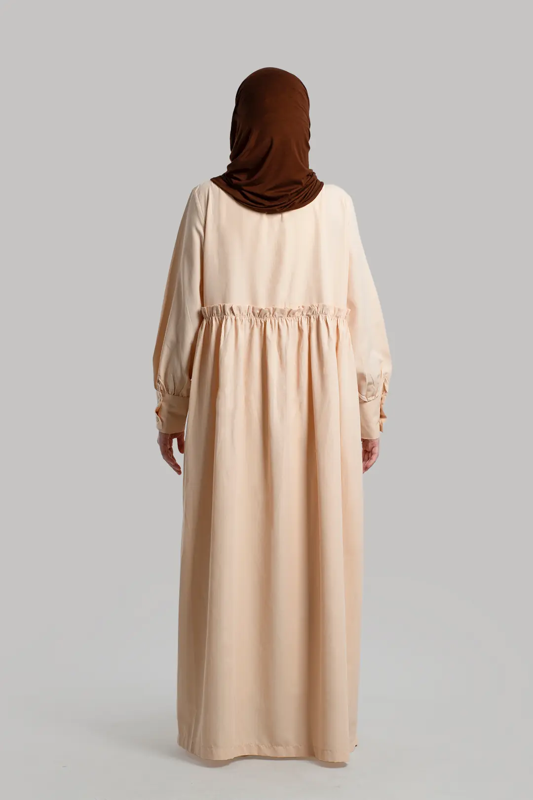 Poplin Hijab Dress with Stones 3