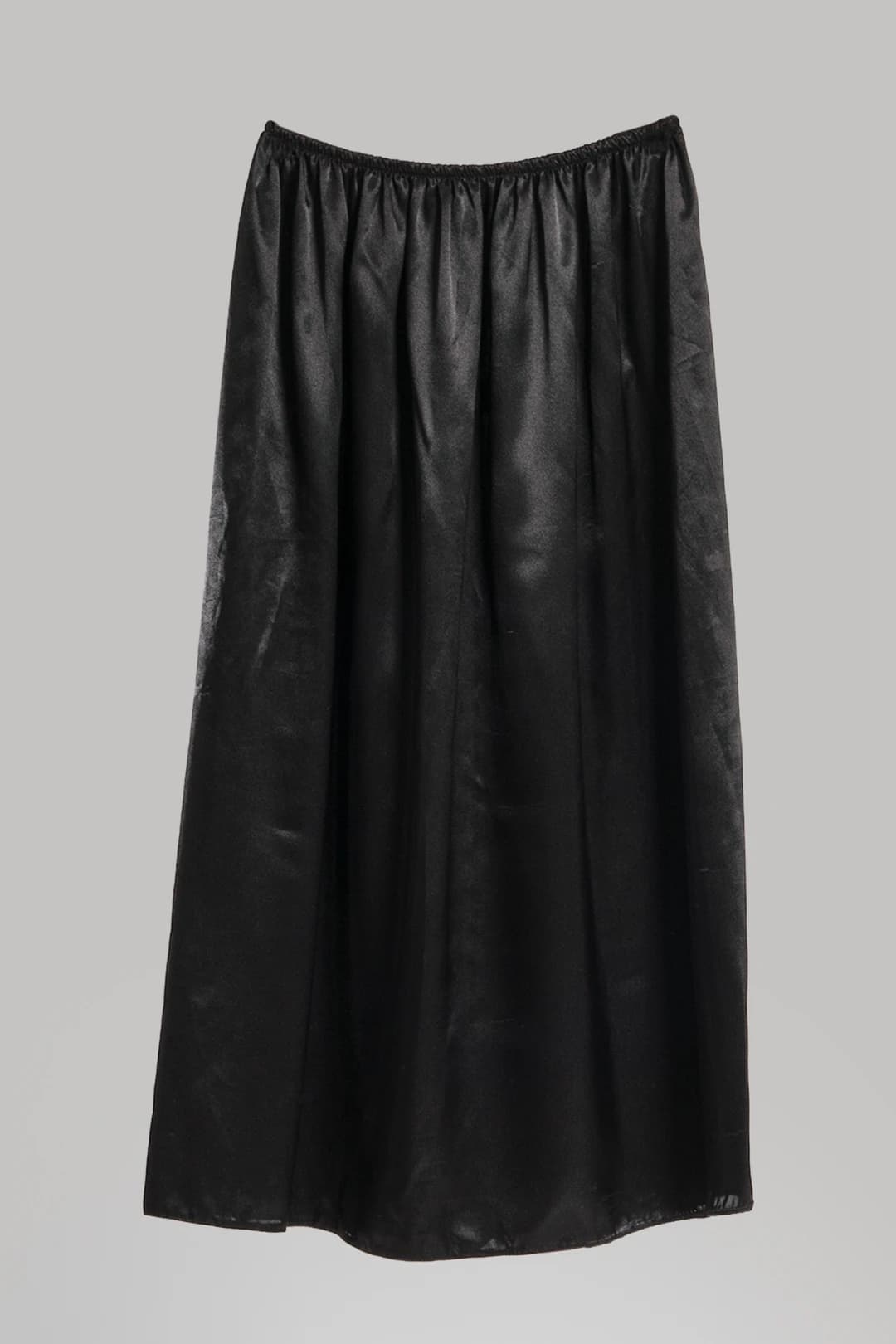 Satin Skirt Lining Black